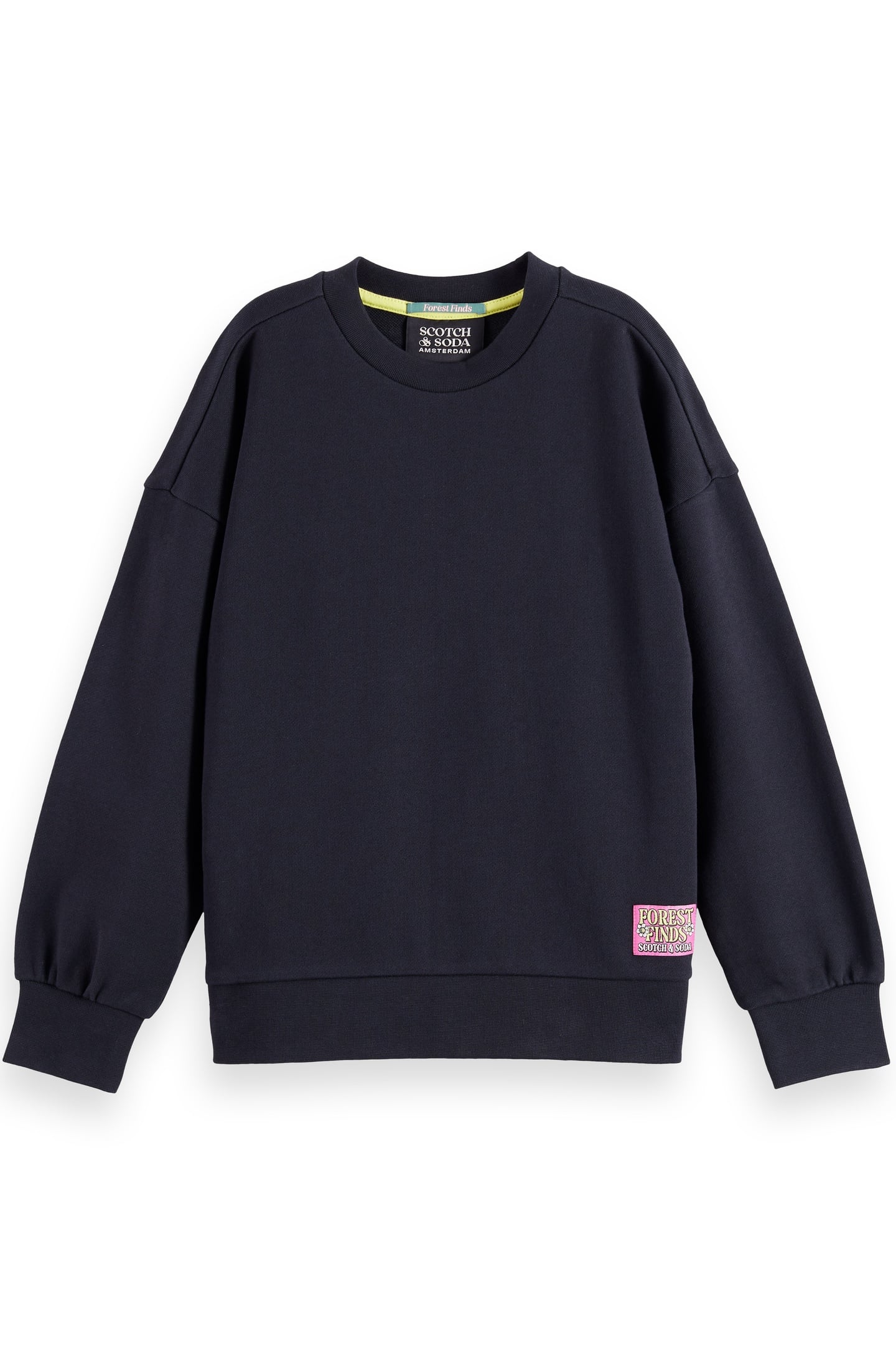 GIRL LOOSE-FIT SWEATSHIRT WITH BACK ARTWORK ANTHRACITE 1