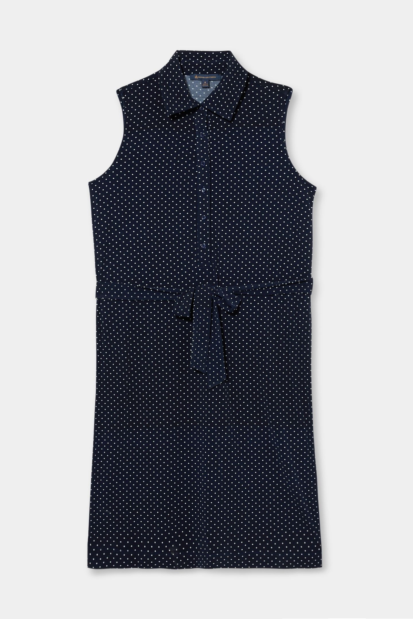 KNIT PRINTED SLEEVELESS DRESS NAVY 3