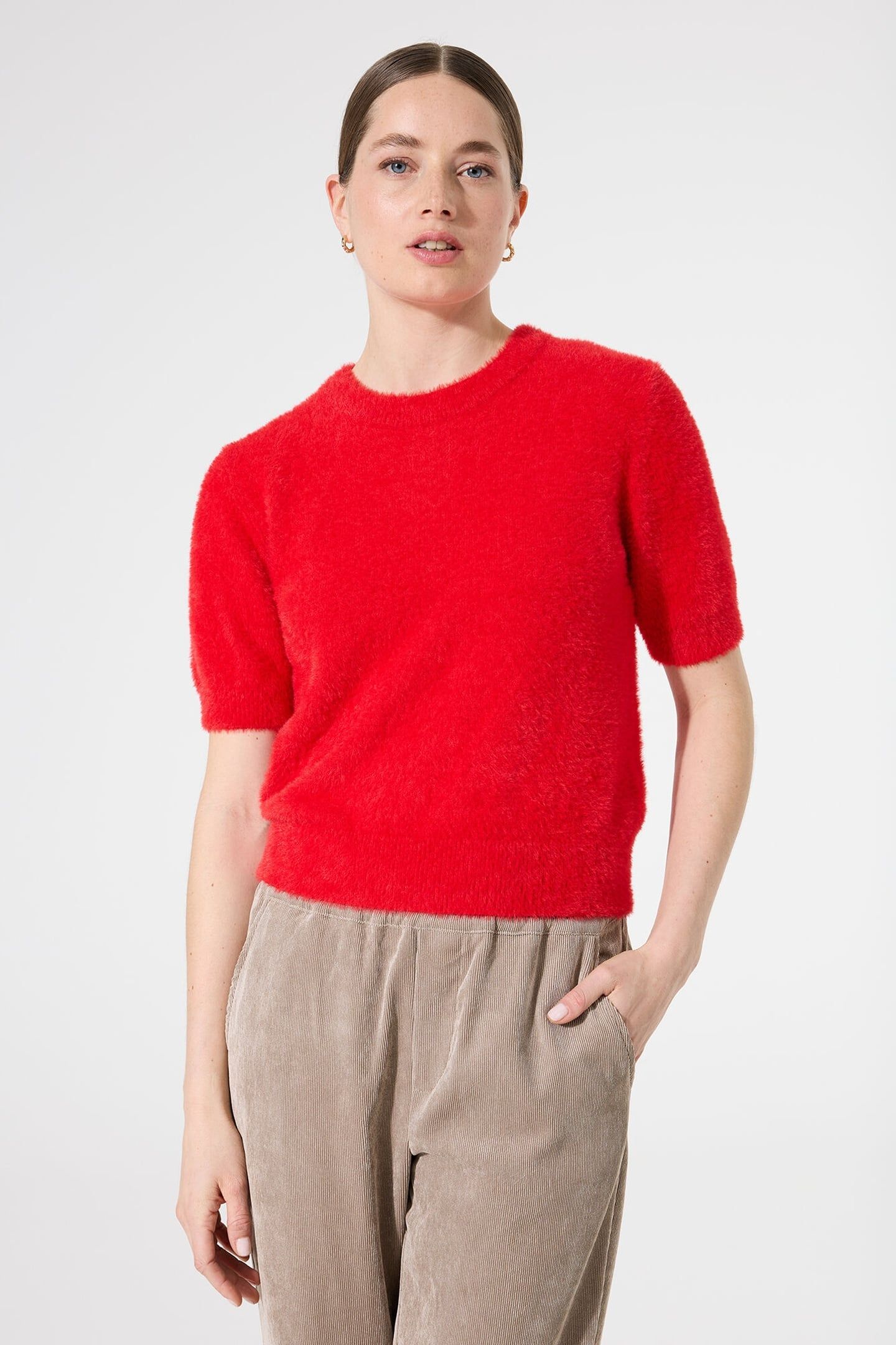 LADIES PULLOVER TRUE RED 1
