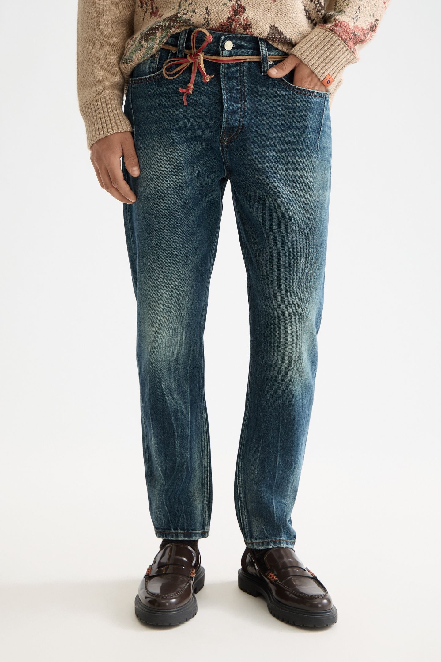 DEAN LOOSE TAPERED JEANS-GREEN TOUCH GREEN TOUCH 2