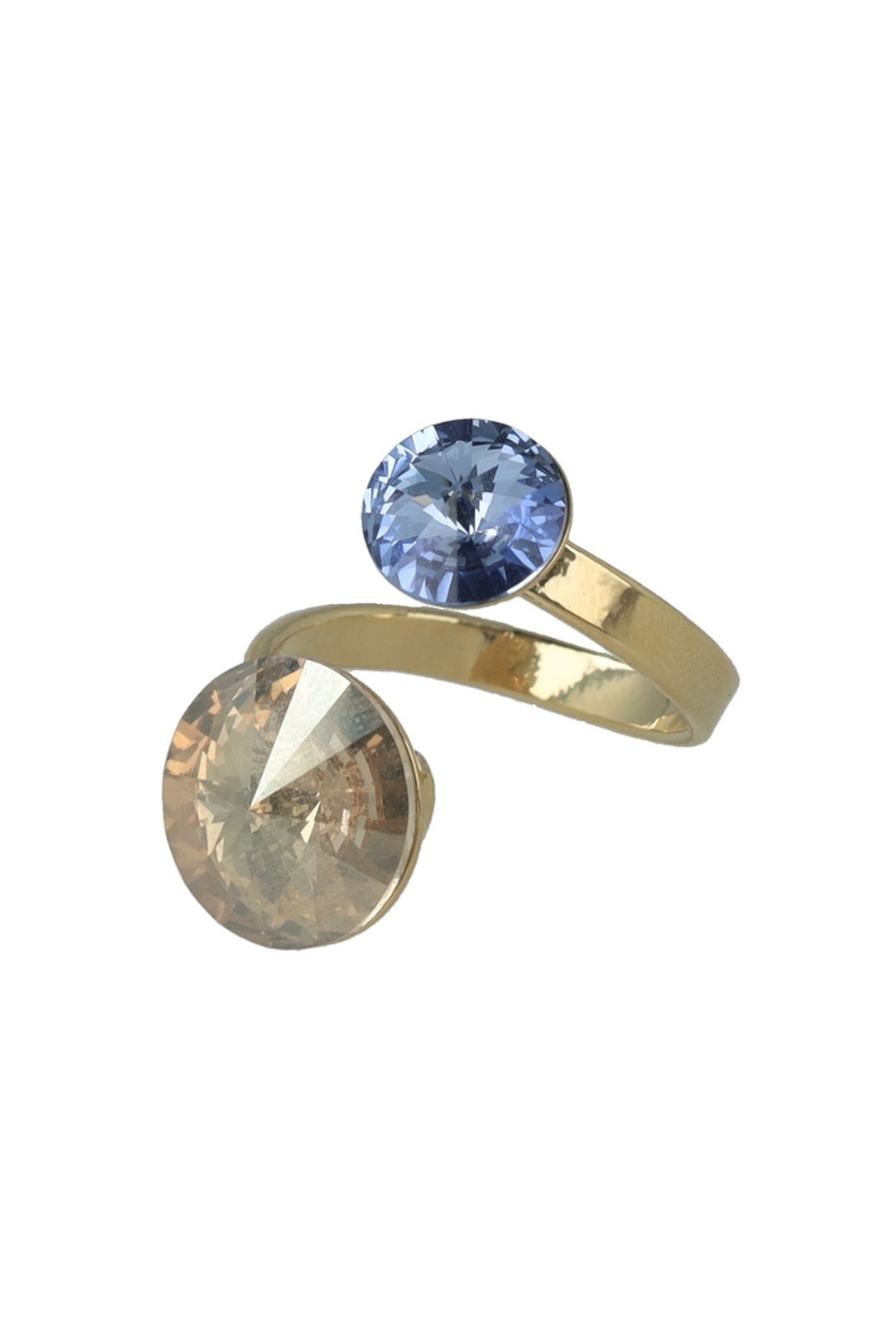 GOLDEN EMBRACE RING LIGHT SAPPHIRE & GOLD 2