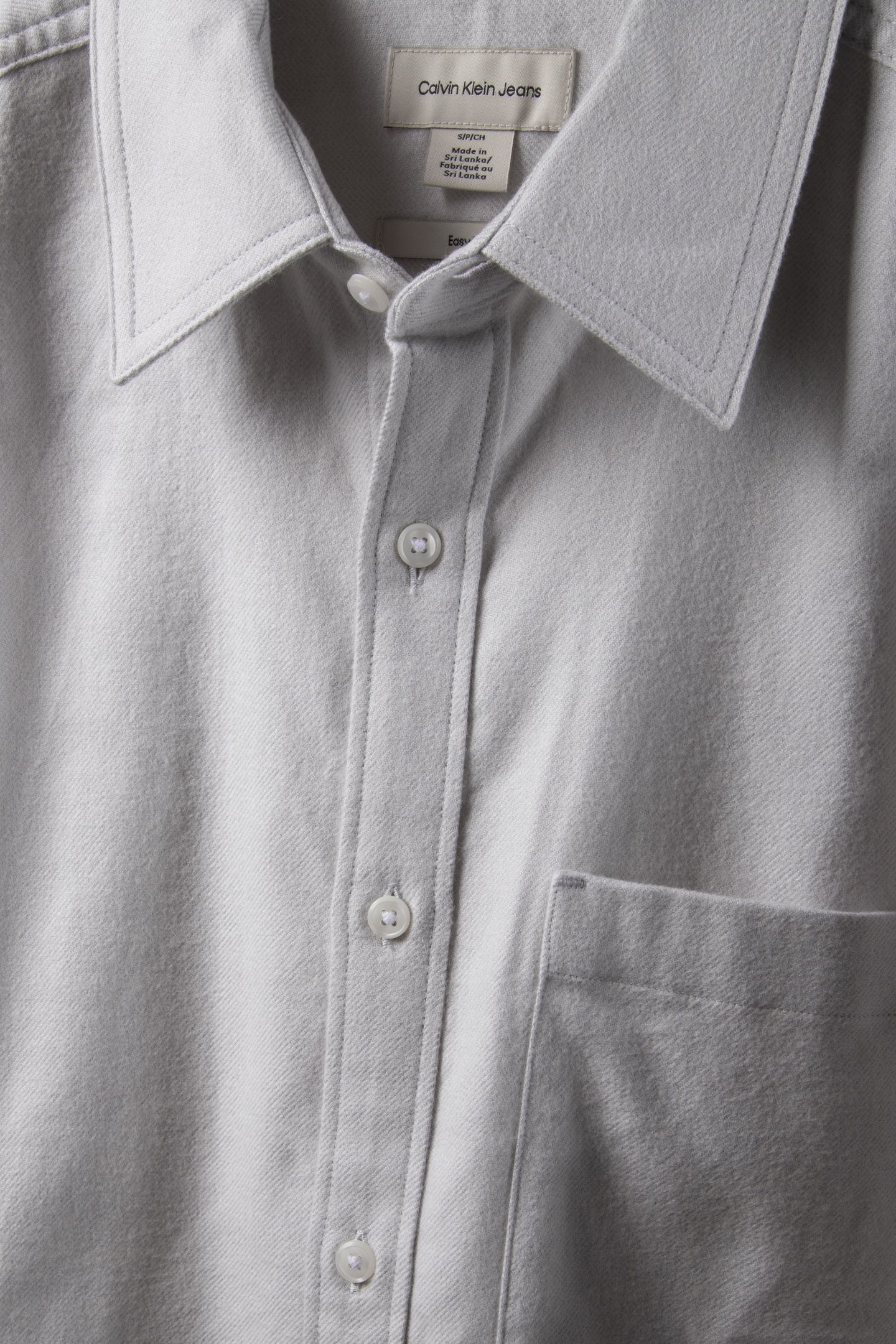 LS MELANGE FLANNEL SHIRT HARBOR MIST 4