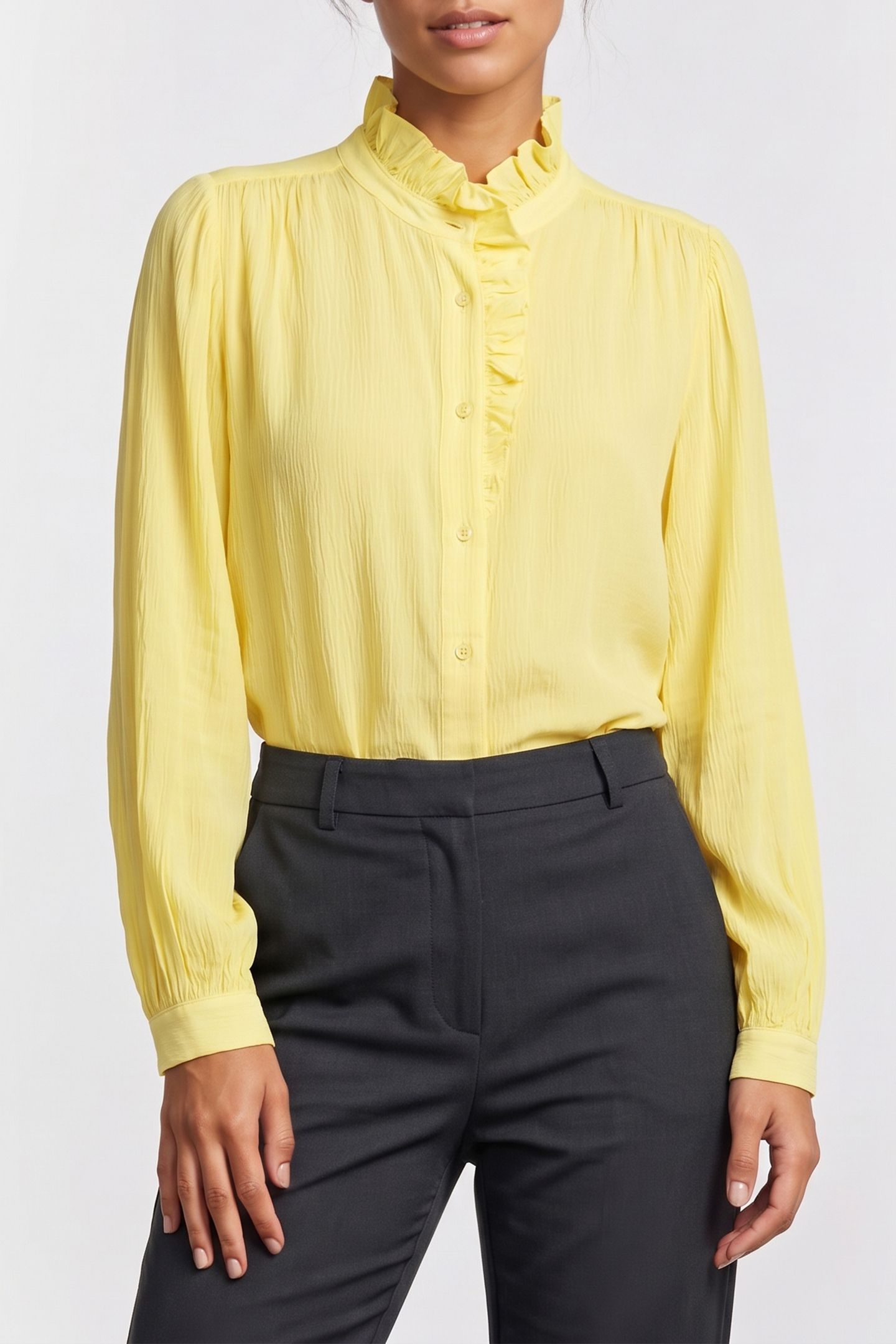 BLOUSE LUX BUTTER YELLOW 1