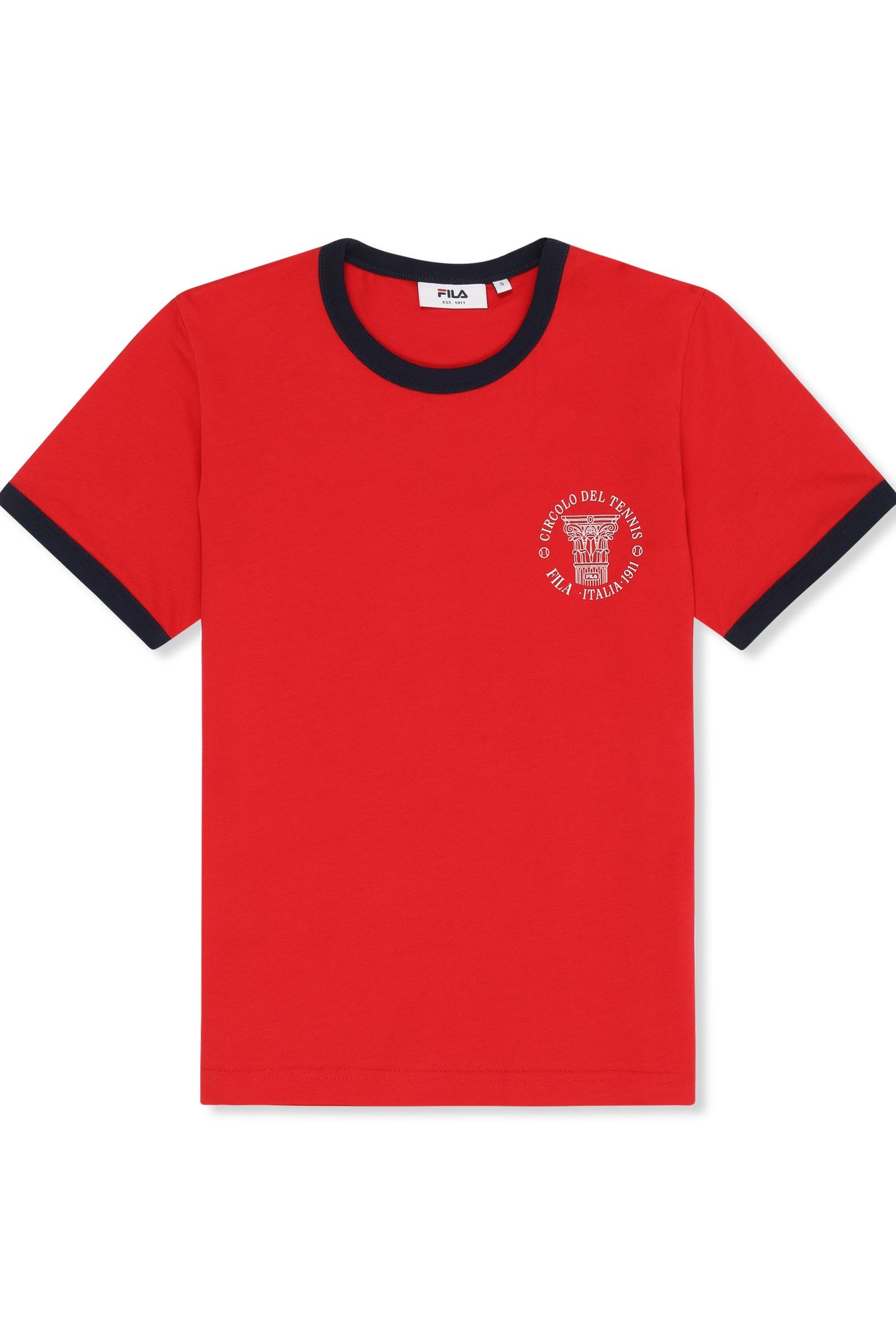 MARLIA REGULAR GRAPHIC RINGER T-SHIRT TRUE RED 5