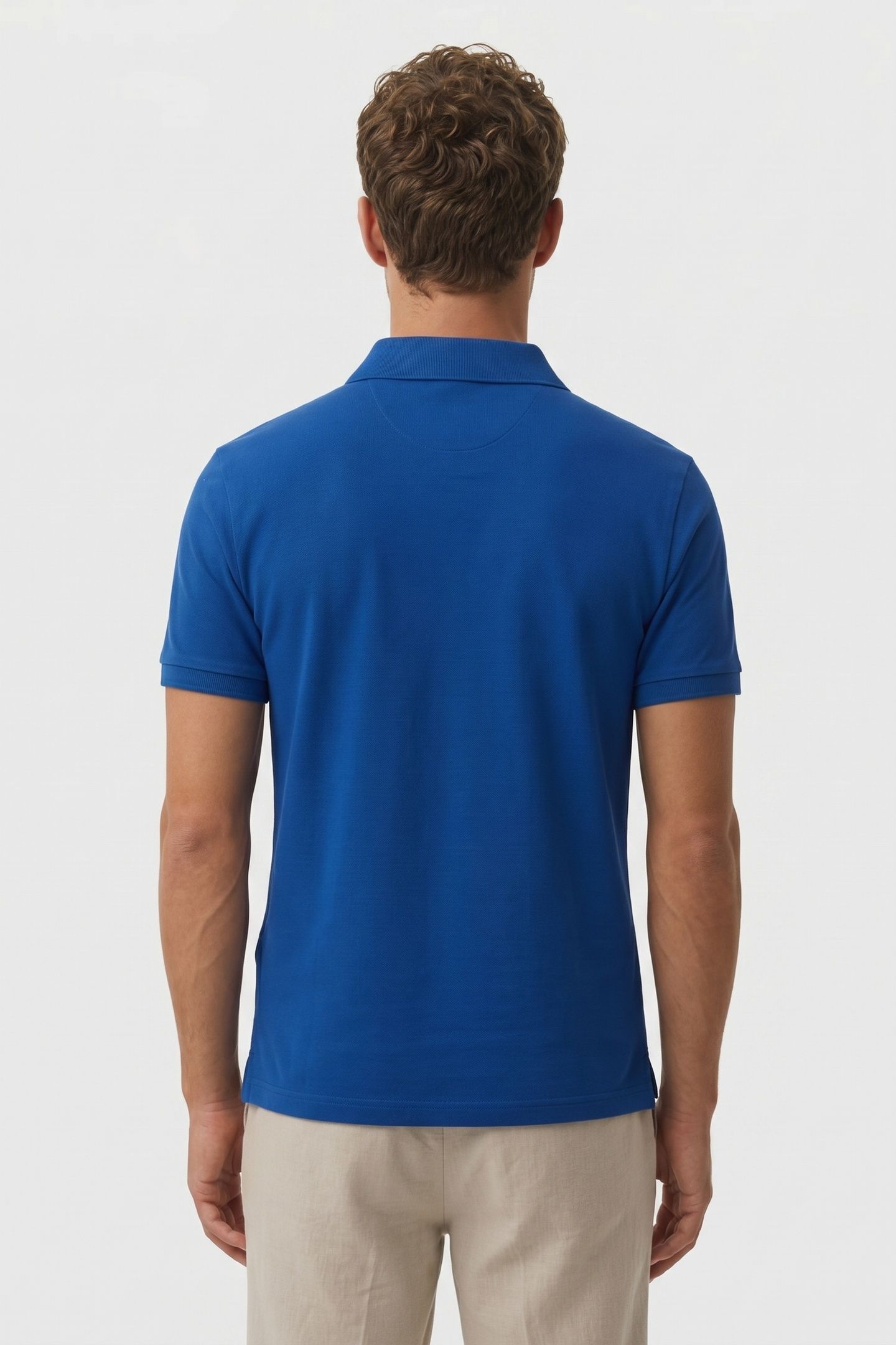 SS MONOGRAM PIQUE POLO CHASE BLUE 2