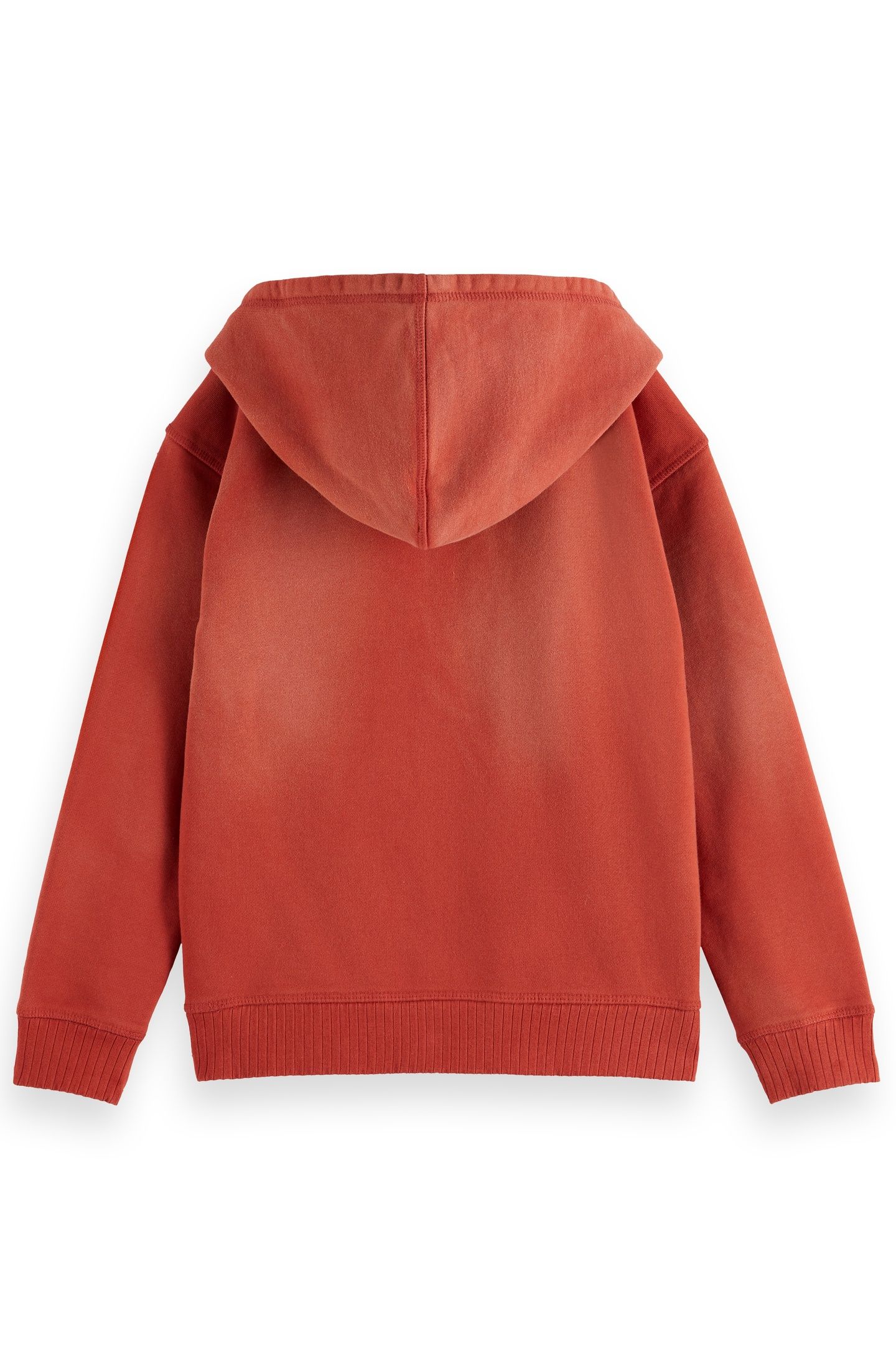 BOY LOOSE-FIT SNOW-WASHED HOODIE WITH FRONT ARTWORK KETCHUP 2