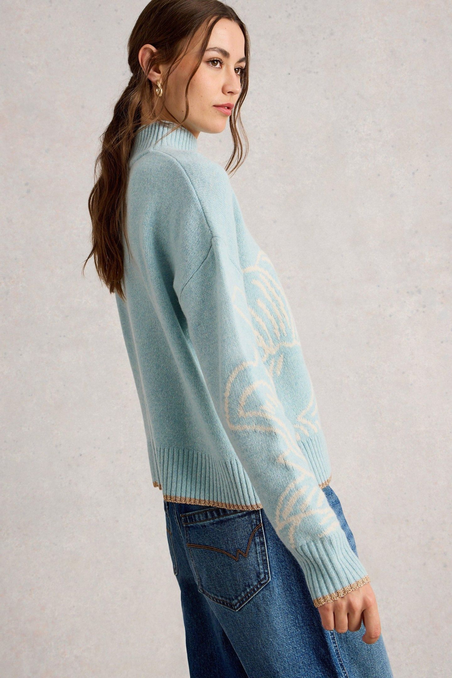 FENELLA FLORAL JUMPER BLUE MULTI 2