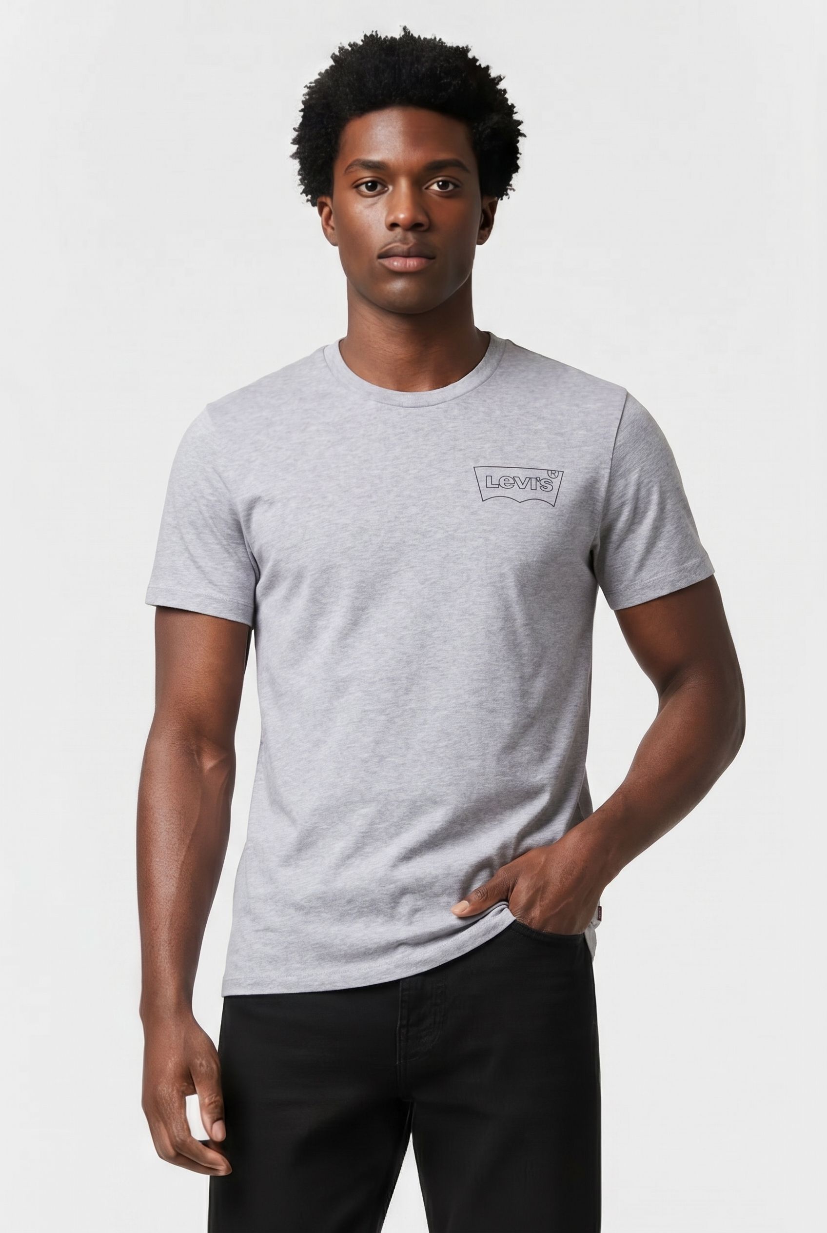 LSEGRAPHIC CREWNECK TE OUTLINE BW BLACK 1