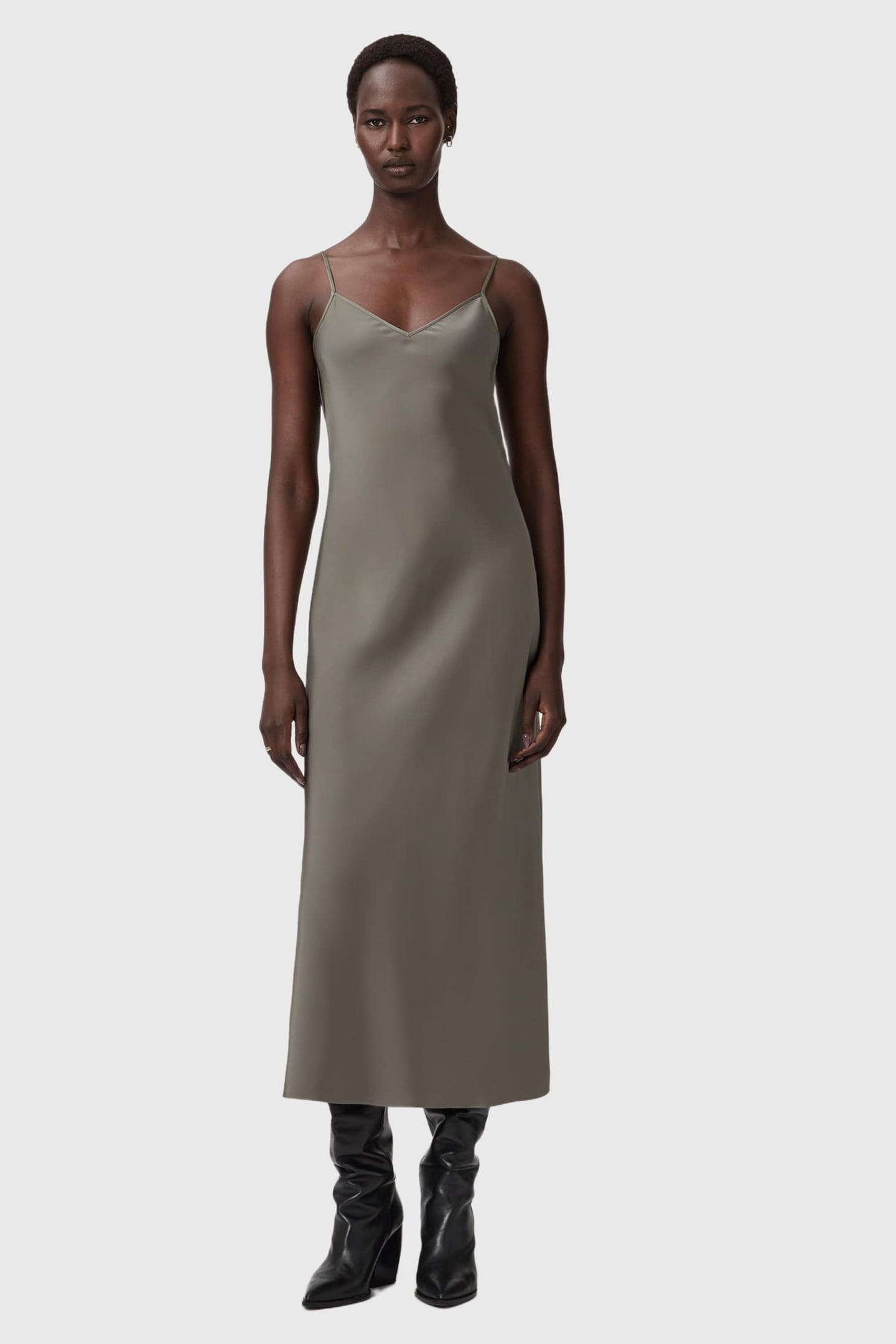 JUNO DRESS LIGHT KHAKI 4