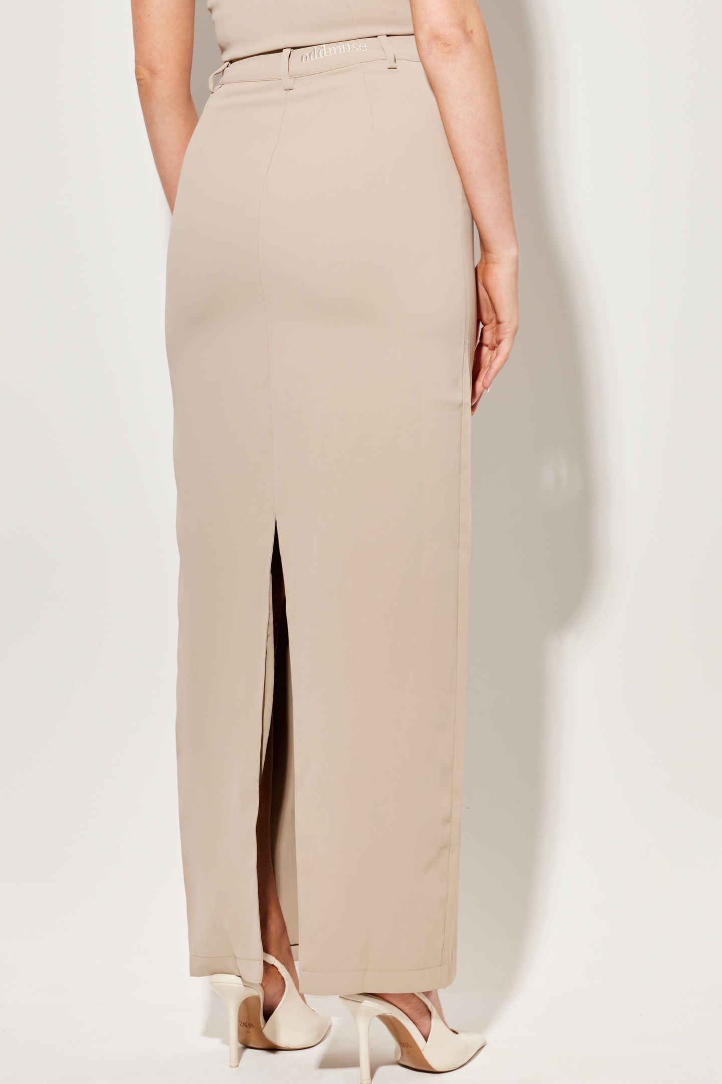 MAXI SKIRT TAUPE 3
