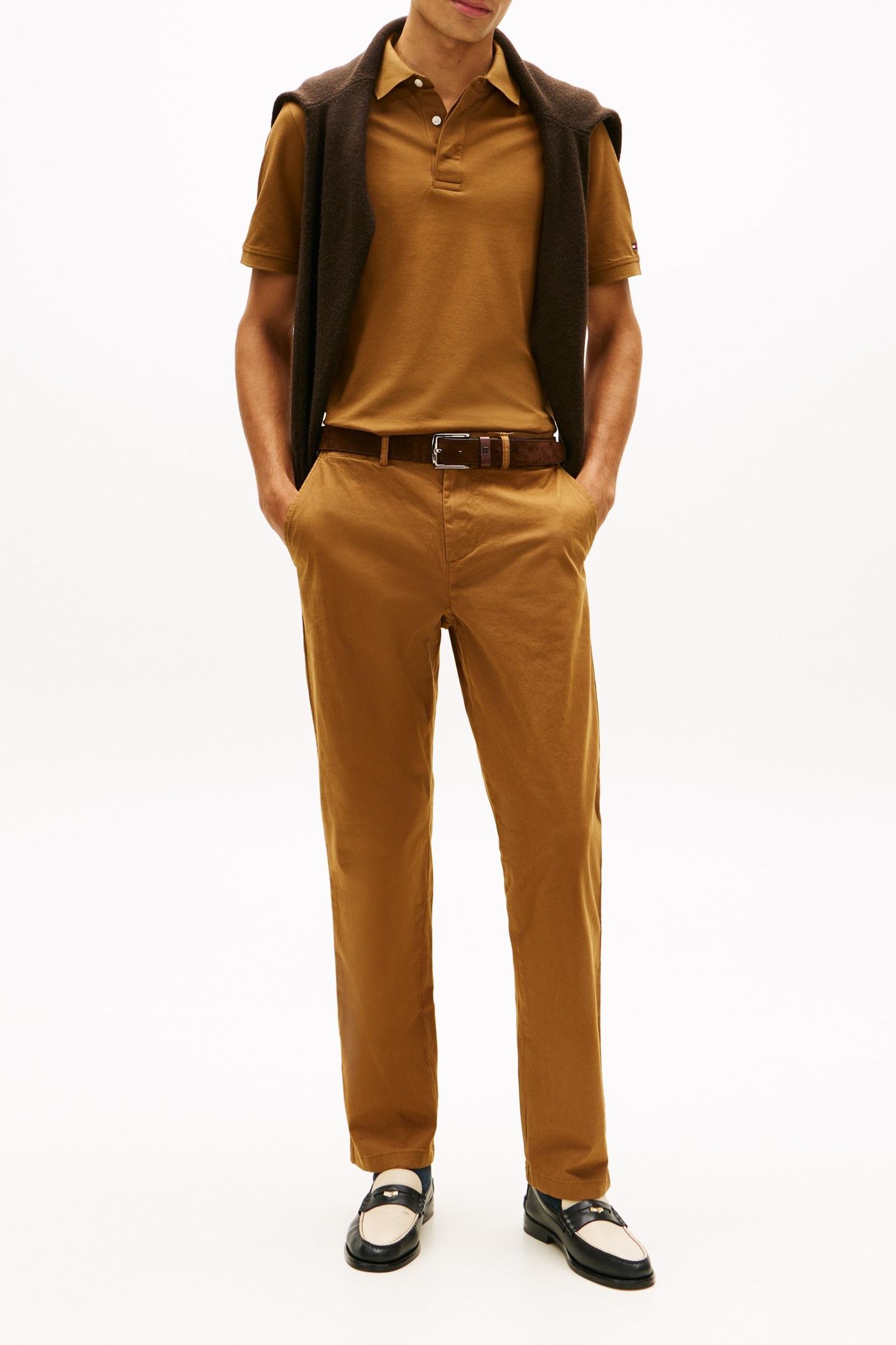 HIDDEN PLACKET REGULAR POLO HIGHLAND KHAKI 2