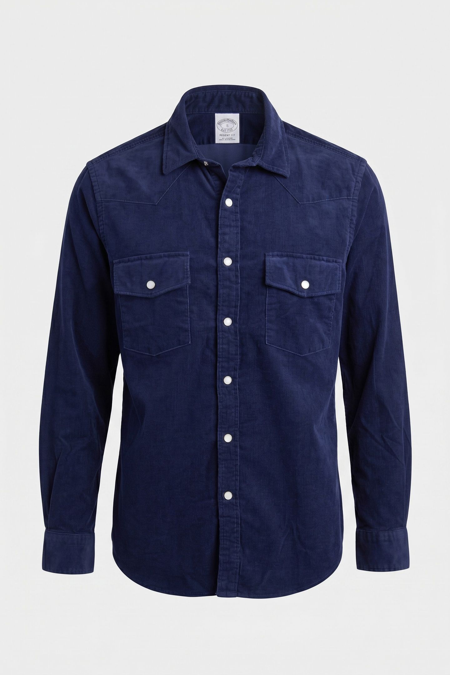 CASUAL SOLID SHIRT DARK BLUE 5