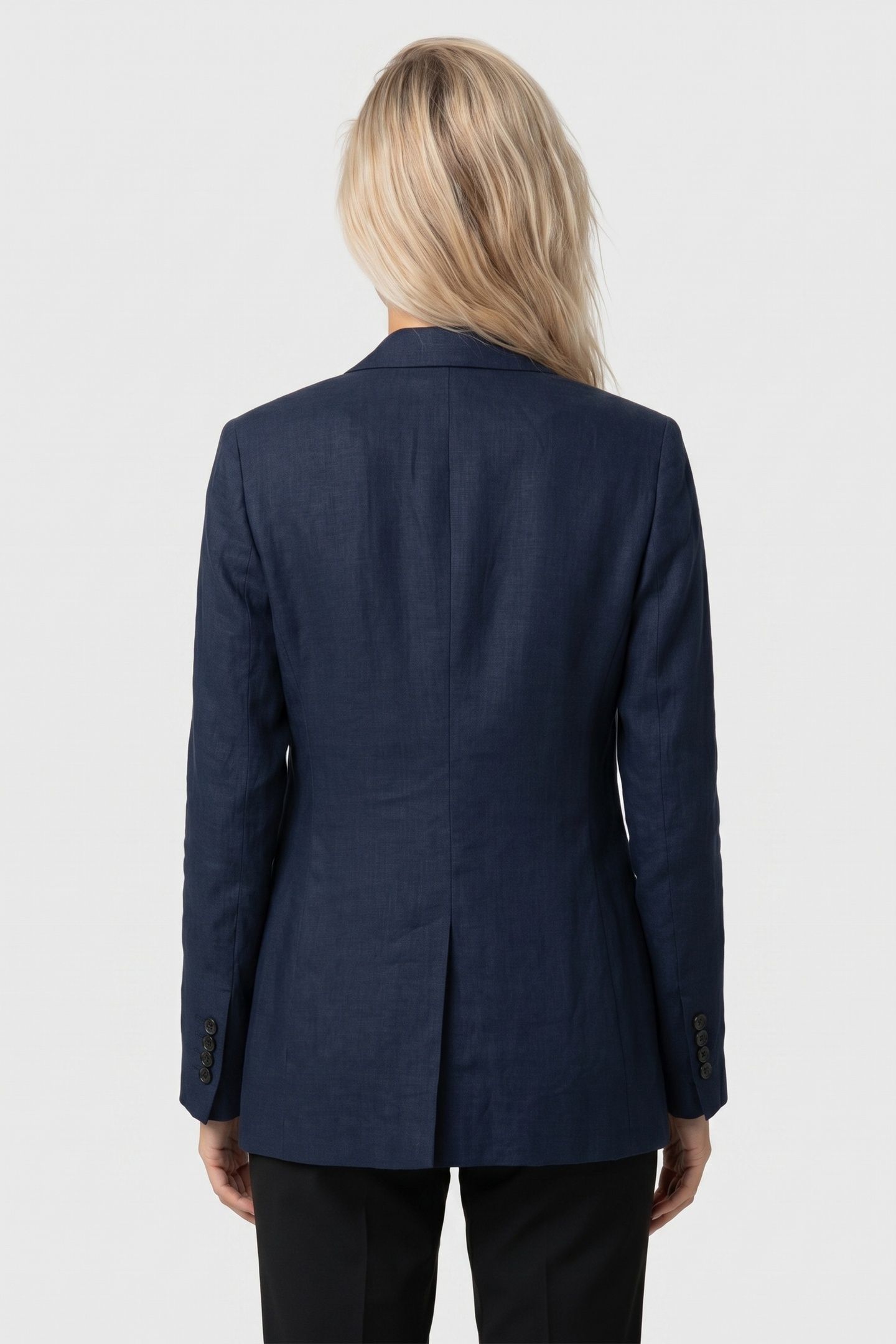 IRISH LINEN SINGLE-BREASTED BLAZER INDIGO 2