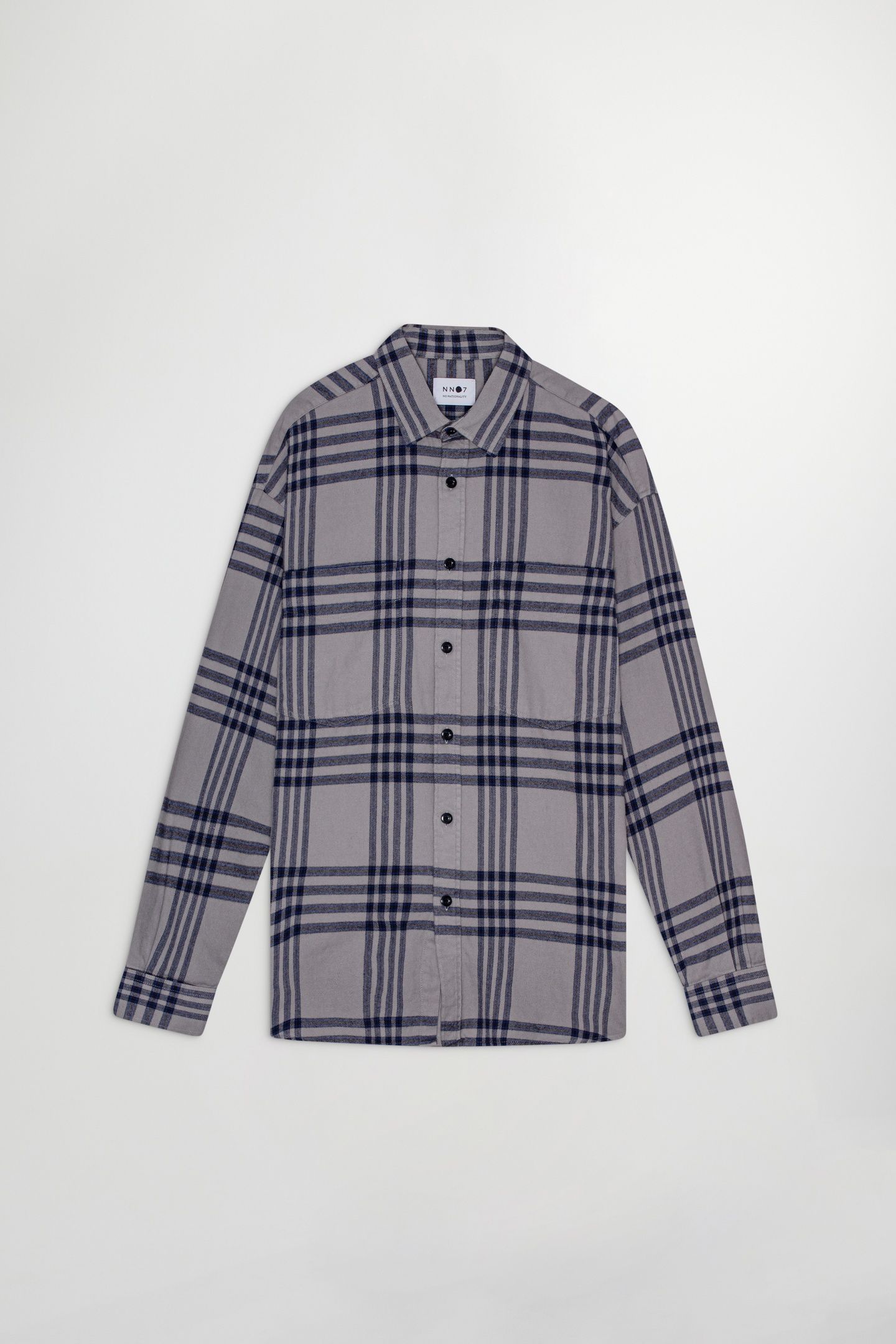 DEON WESTERN 5219 - LONG FIT SHIRT - GREY CHECK 3