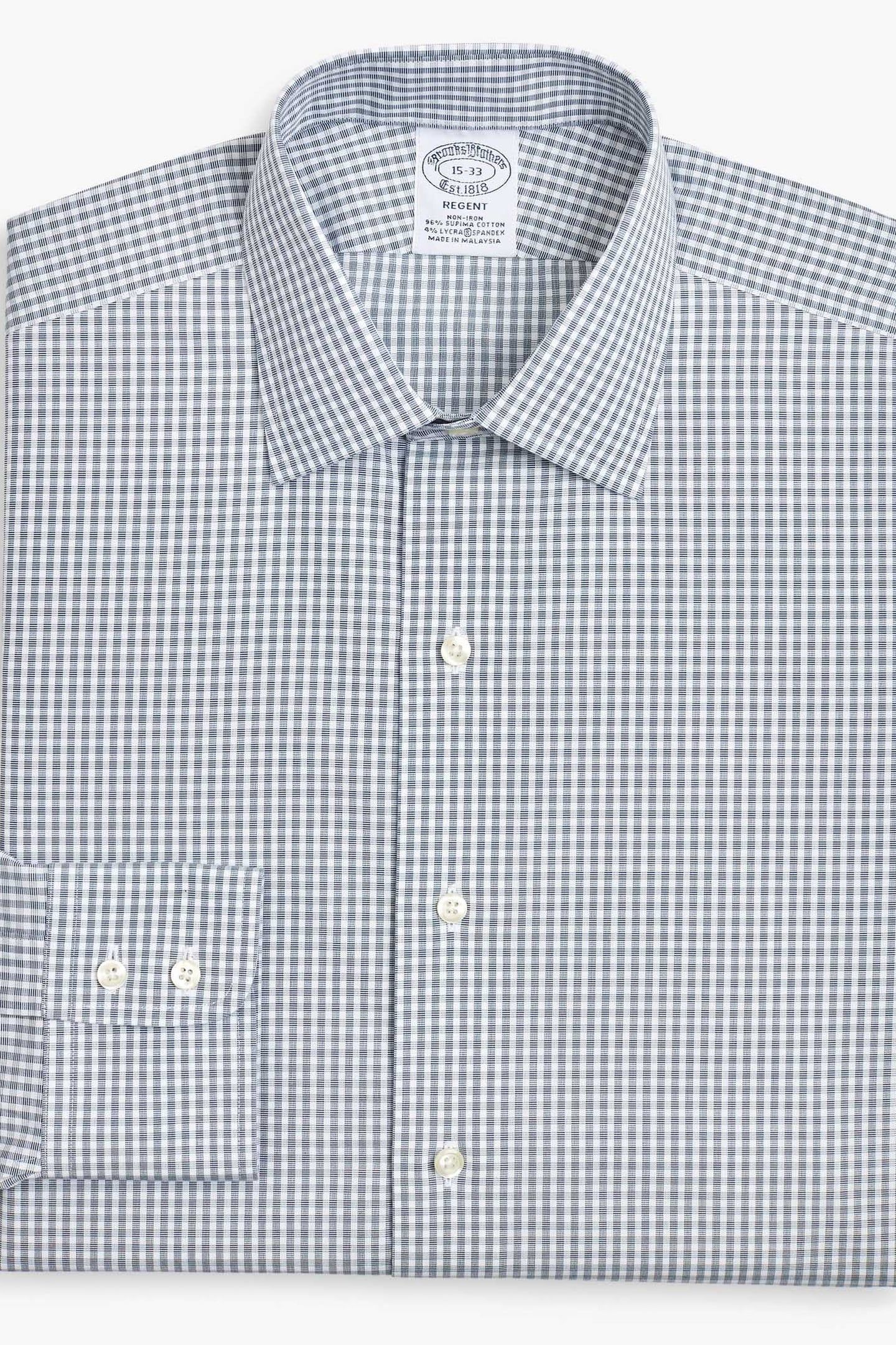 REGENT REGULAR-FIT NON-IRON DRESS SHIRT, OXFORD STRETCH, AIN 3