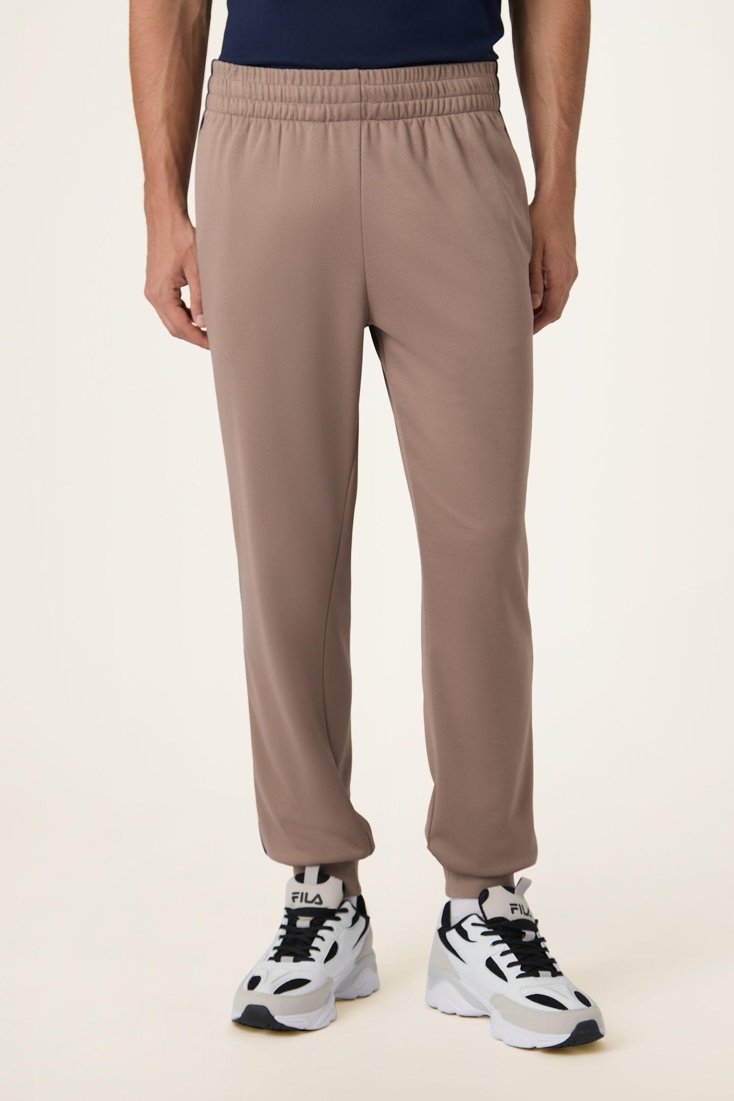 SAGANO REGULAR TRACK PANTS TAUPE GRAY 1