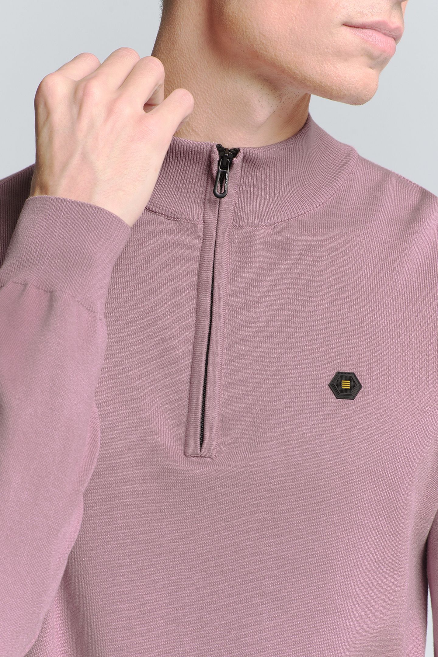PULLOVER HALF ZIP MAUVE 7