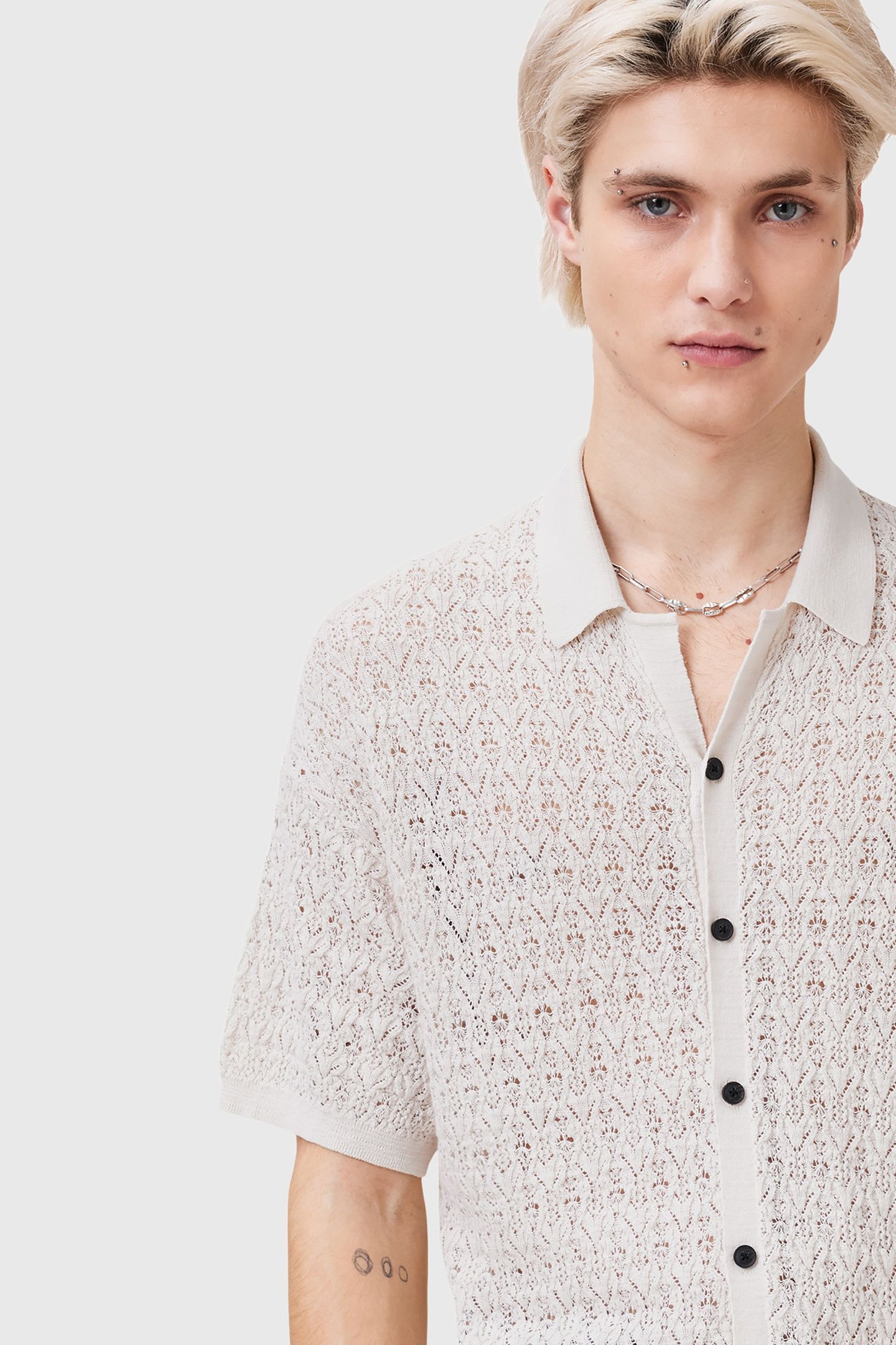 LOIRE SS CARDIGAN ECRU WHITE 7