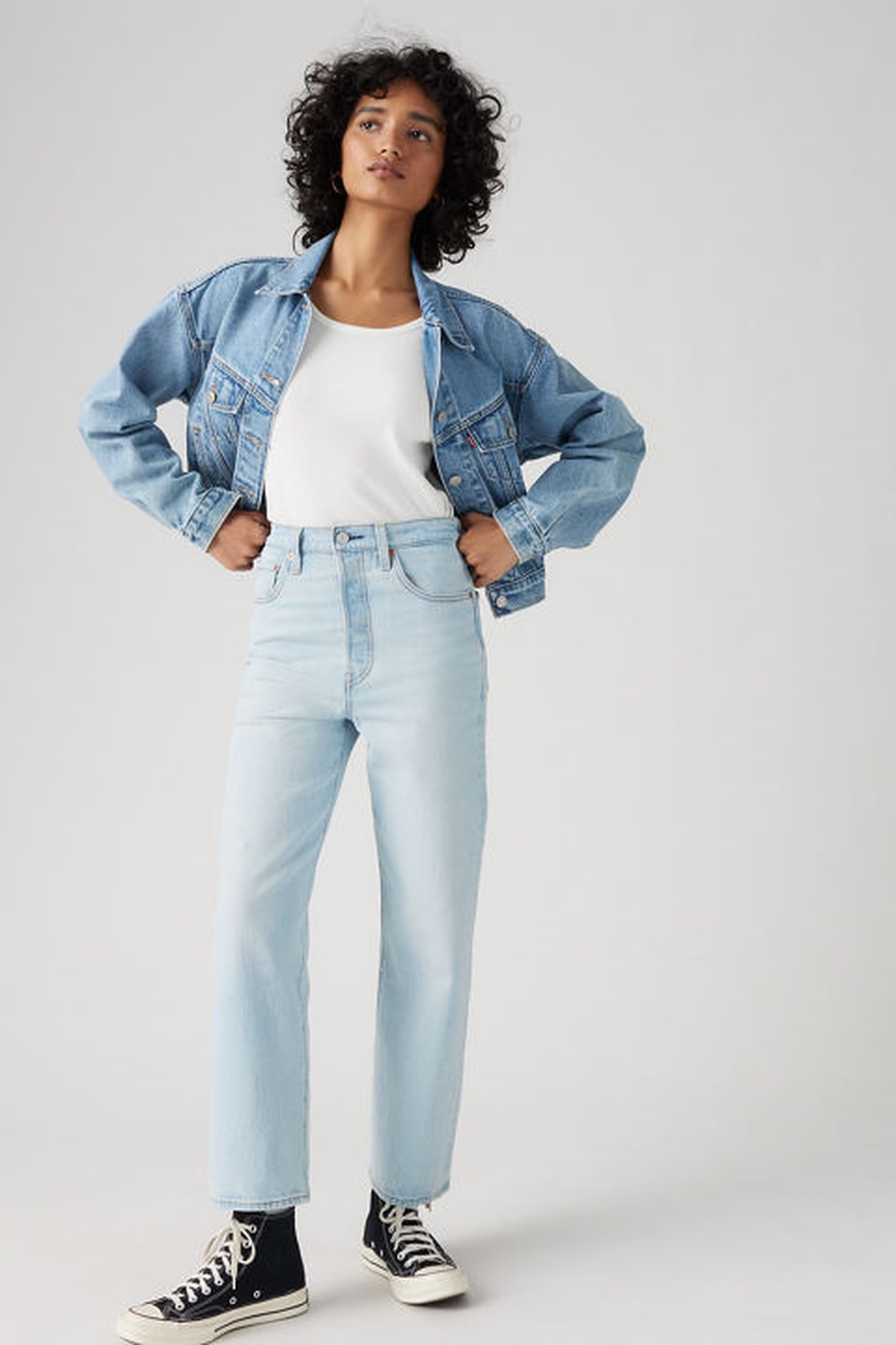 RIBCAGE STRAIGHT ANKLE JEANS 2