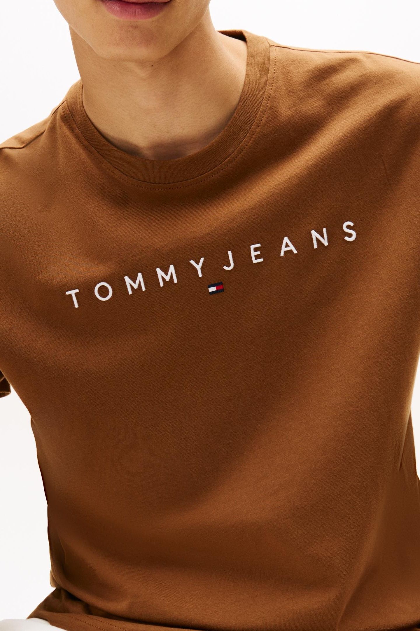 REGULAR LINEAR LOGO TEE PECAN NUT MULTI 3