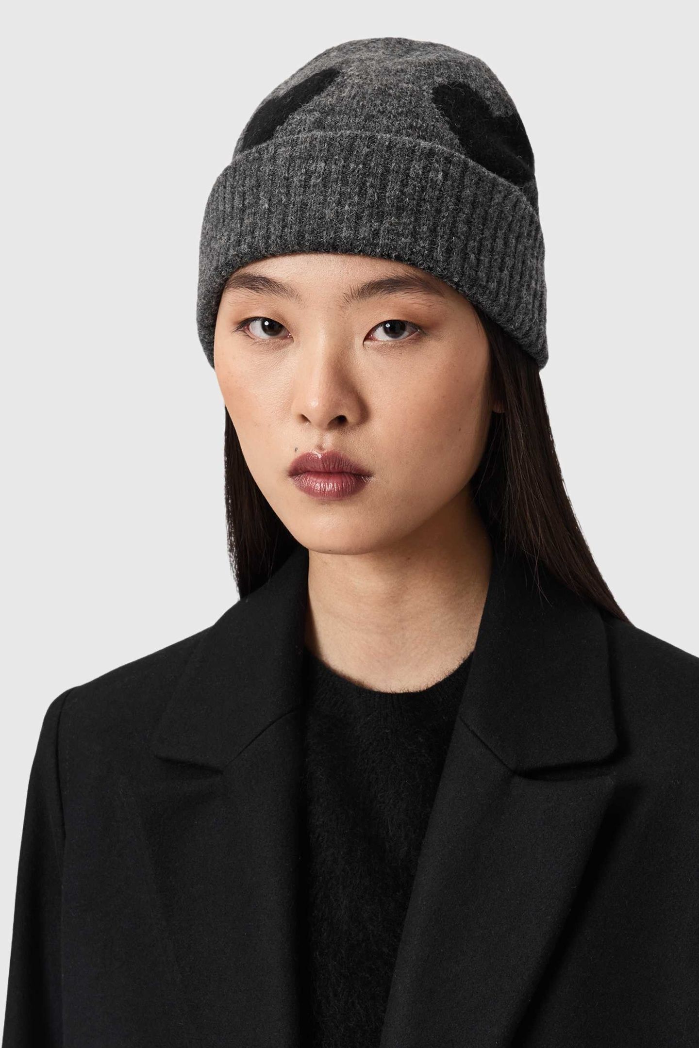 AMORE BEANIE CHARCOAL GREY 4