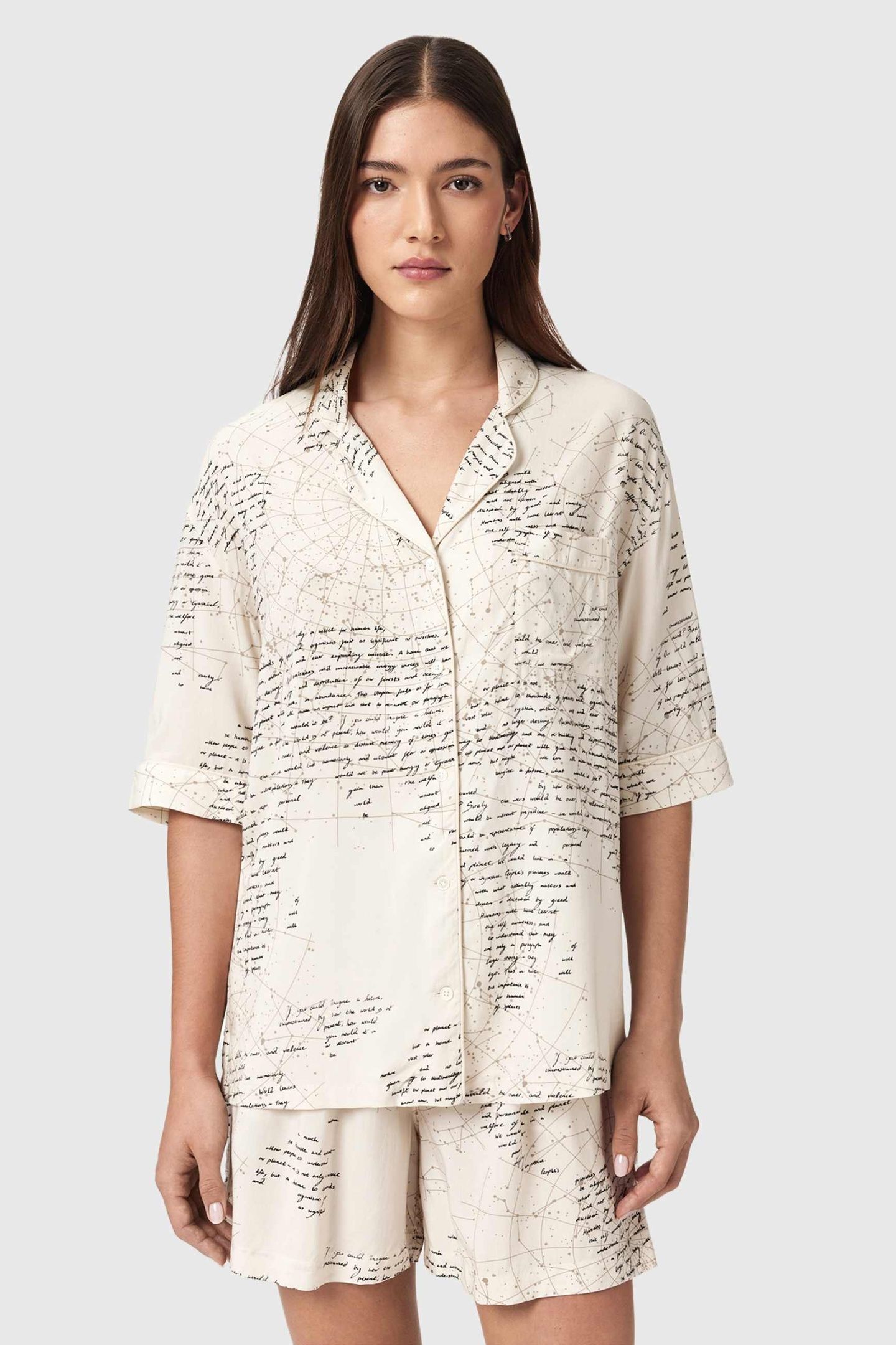 CLEM PJ SET SCRIPT OFF WHITE 5
