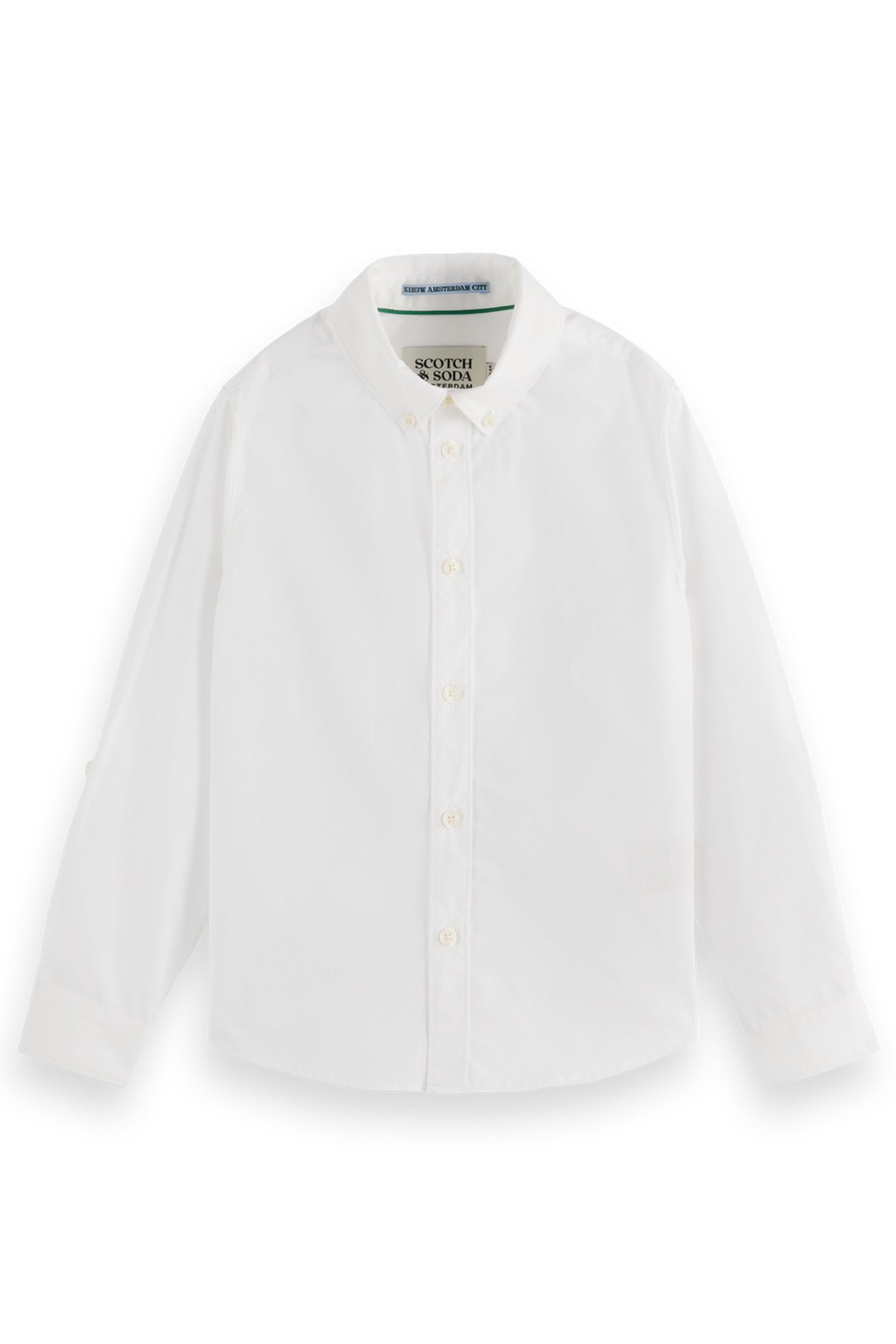 BOY OCCASIONAL DOBBY LONG-SLEEVED SHIRT WHITE 2