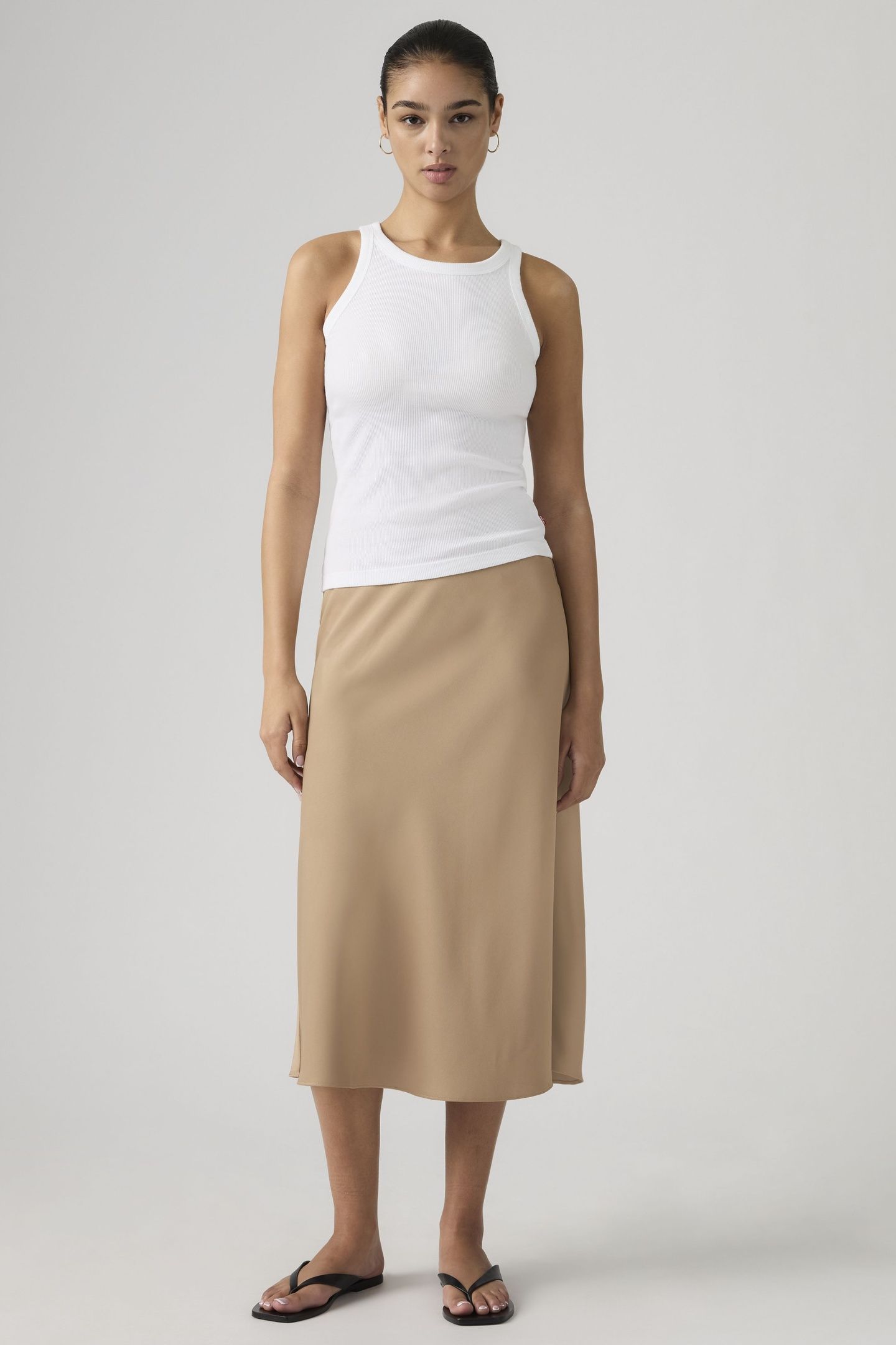 ARIEL MIDI SLIP SKIRT 1