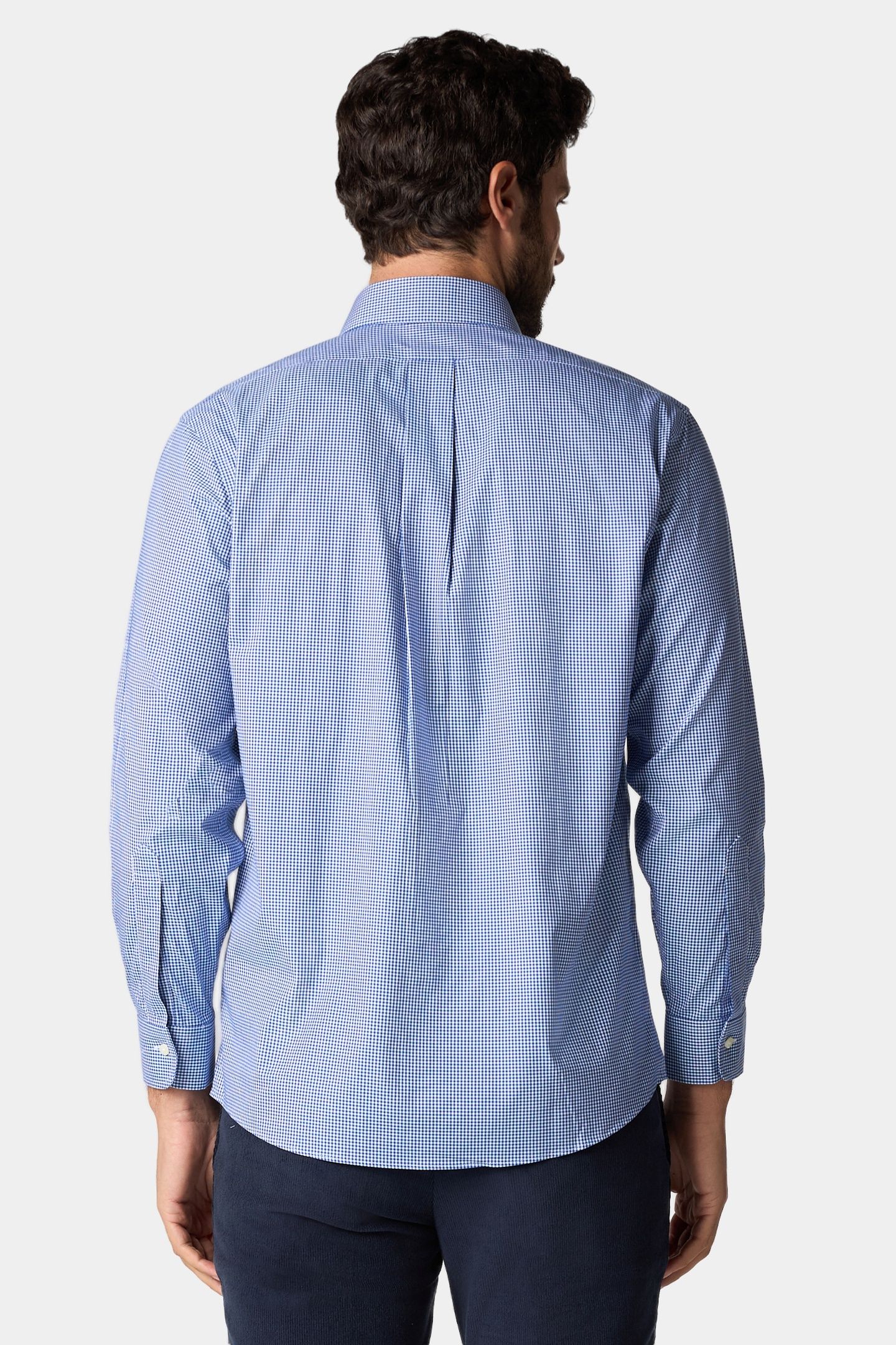 REGULAR FIT NON-IRON GINGHAM SHIRT WITH AINSLEY COLLAR BRIGH 3