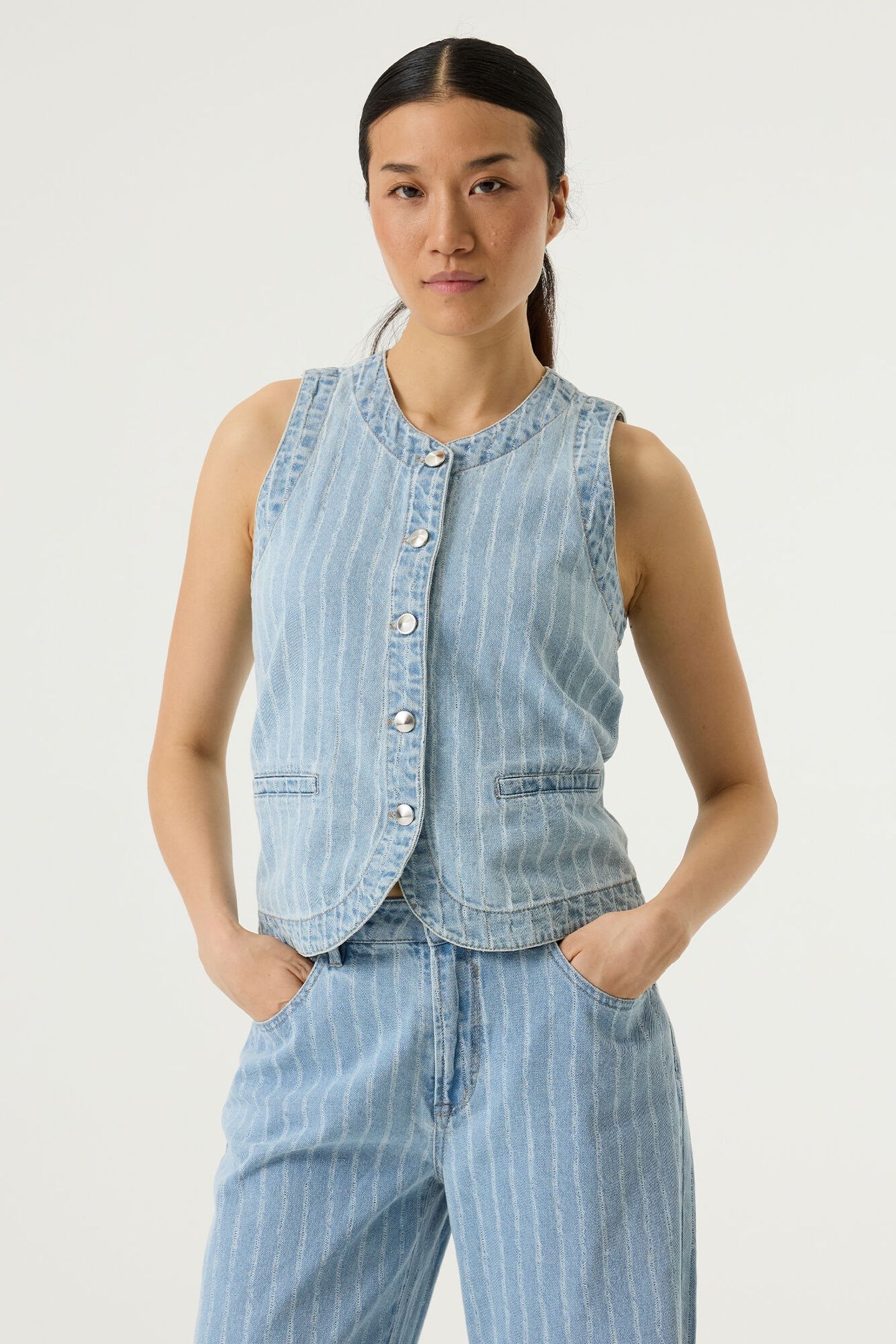 LADIES JACKET DENIM BLUE 1