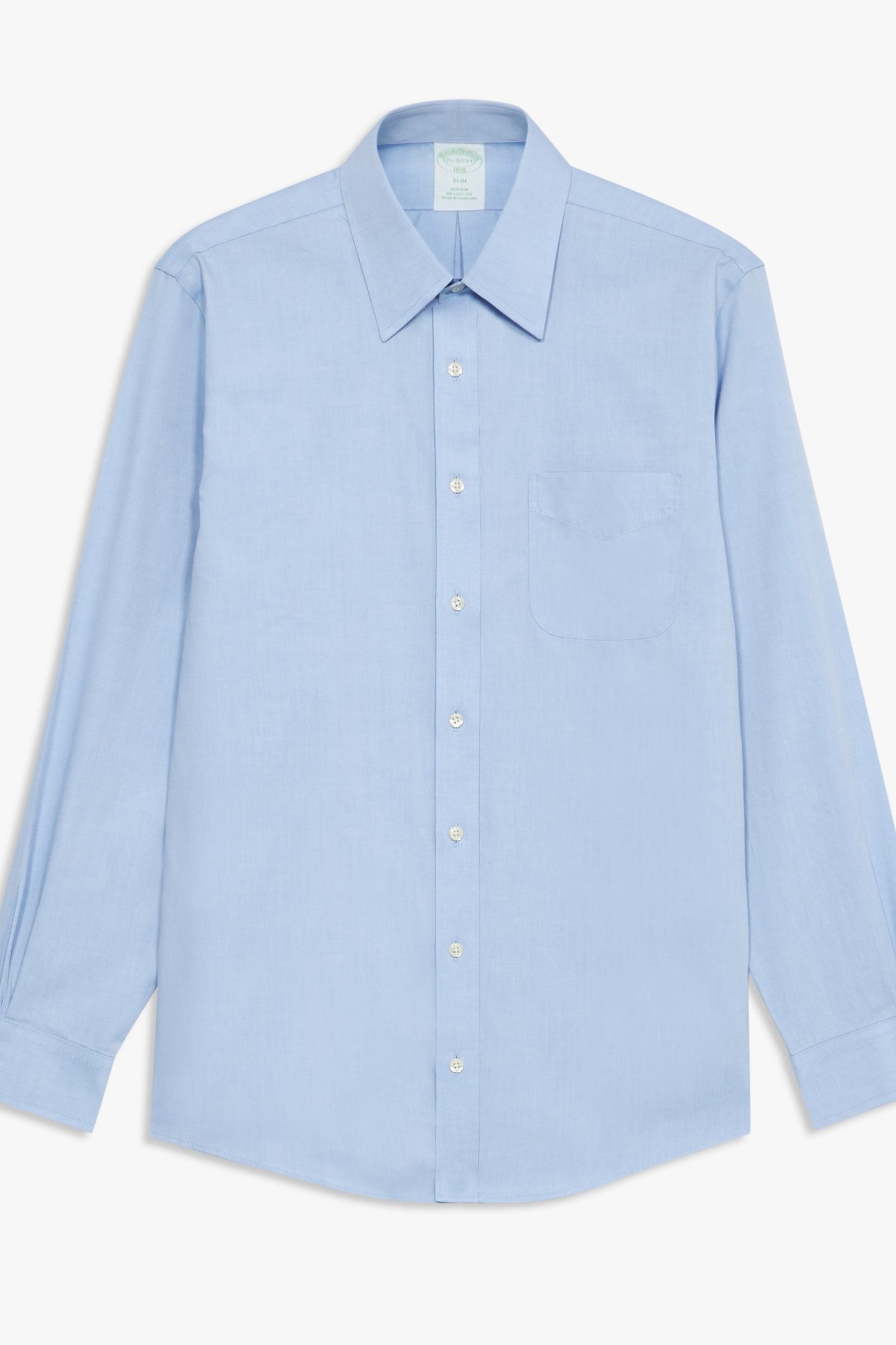 NON-IRON SOLID SHIRT LIGHT BLUE 1