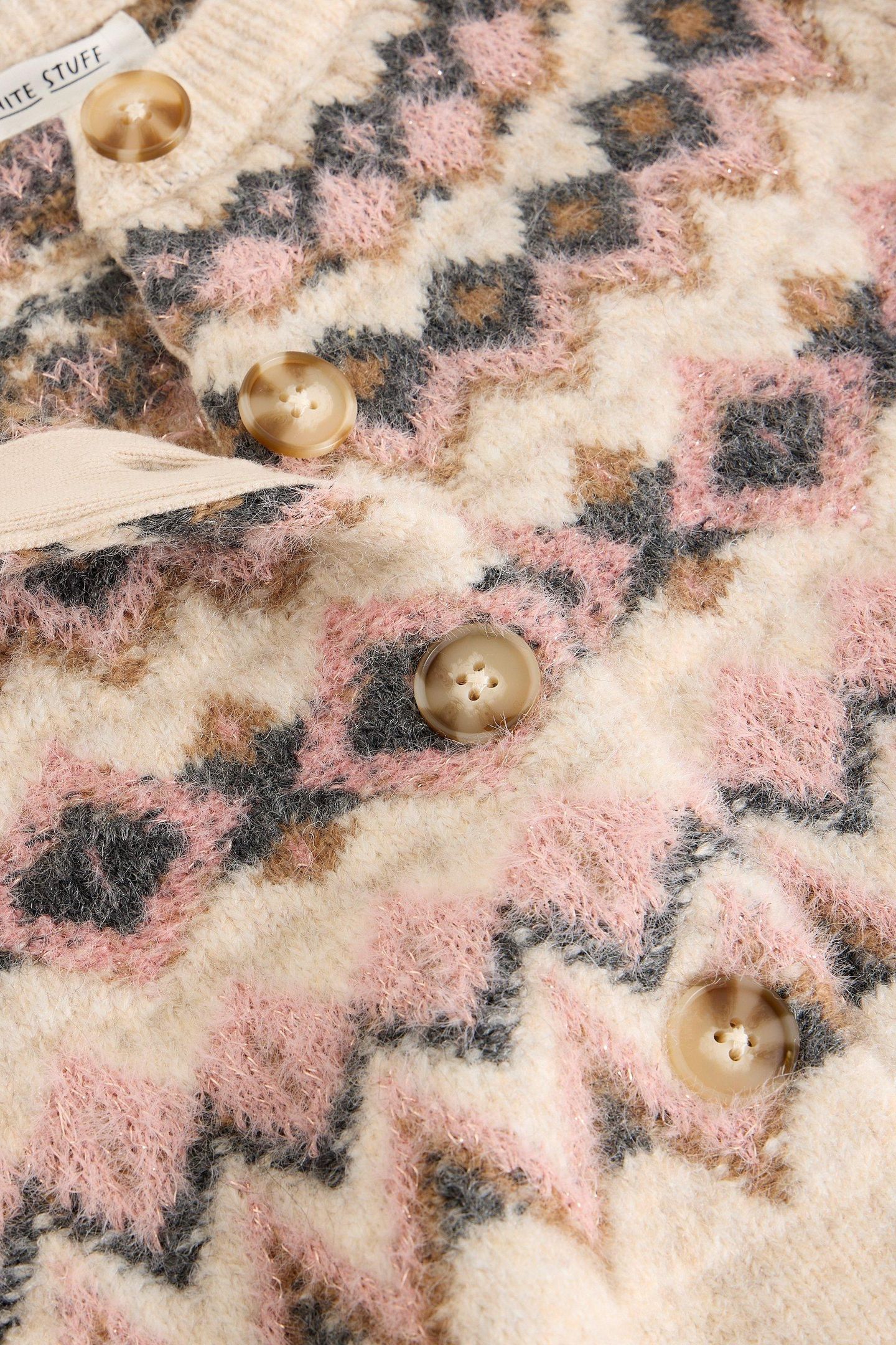 ARCTIC FAIRISLE CARDIGAN NATURAL MULTI 7