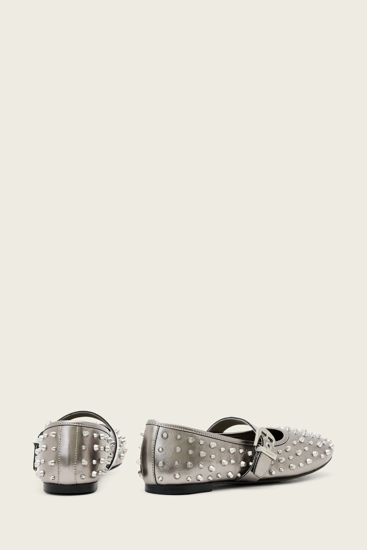 HOLLY STUD SHOE MET GUNMETAL GREY 1