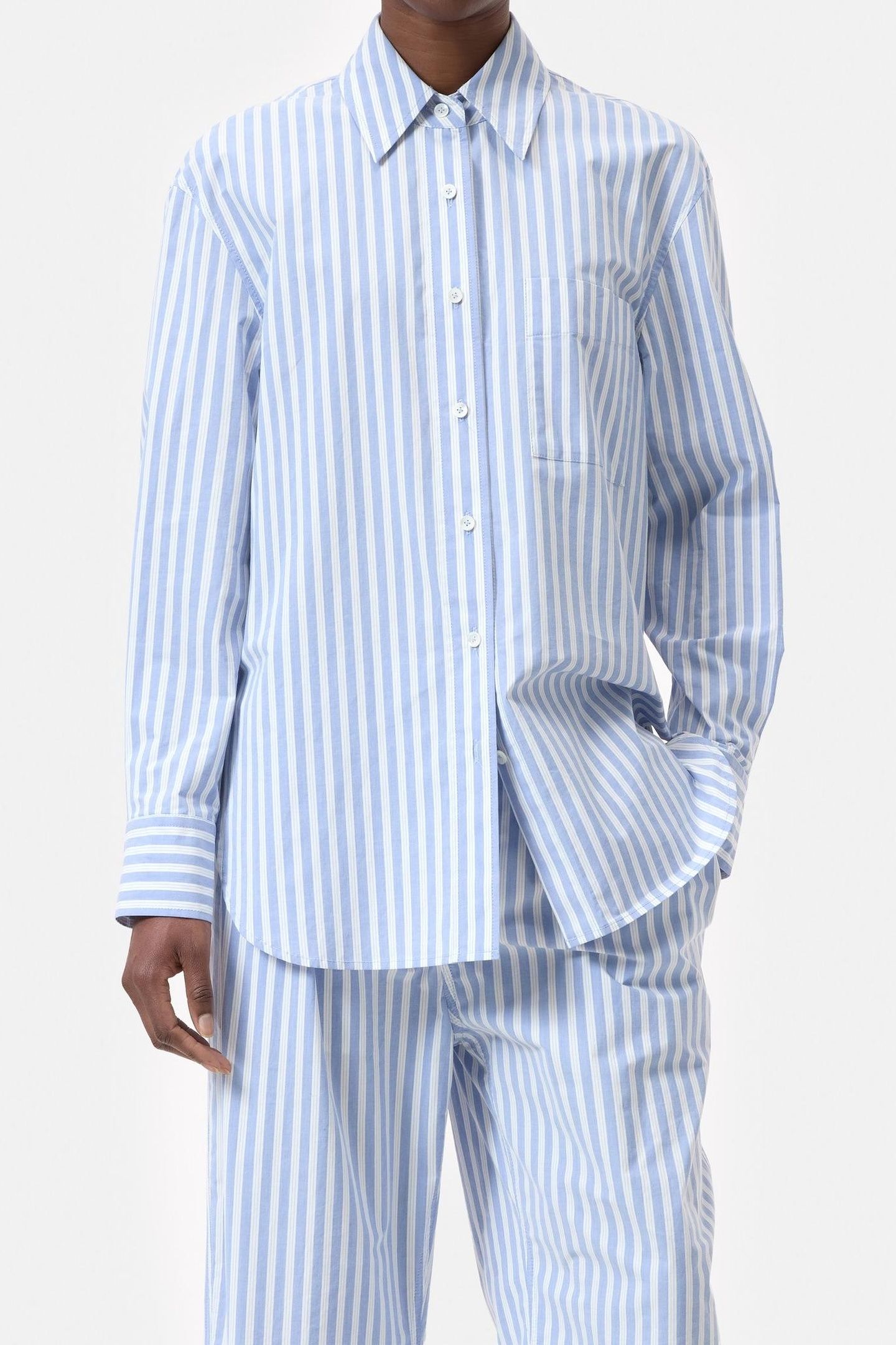 OVERSIZE SHIRT CORNFLOWER BLUE 1