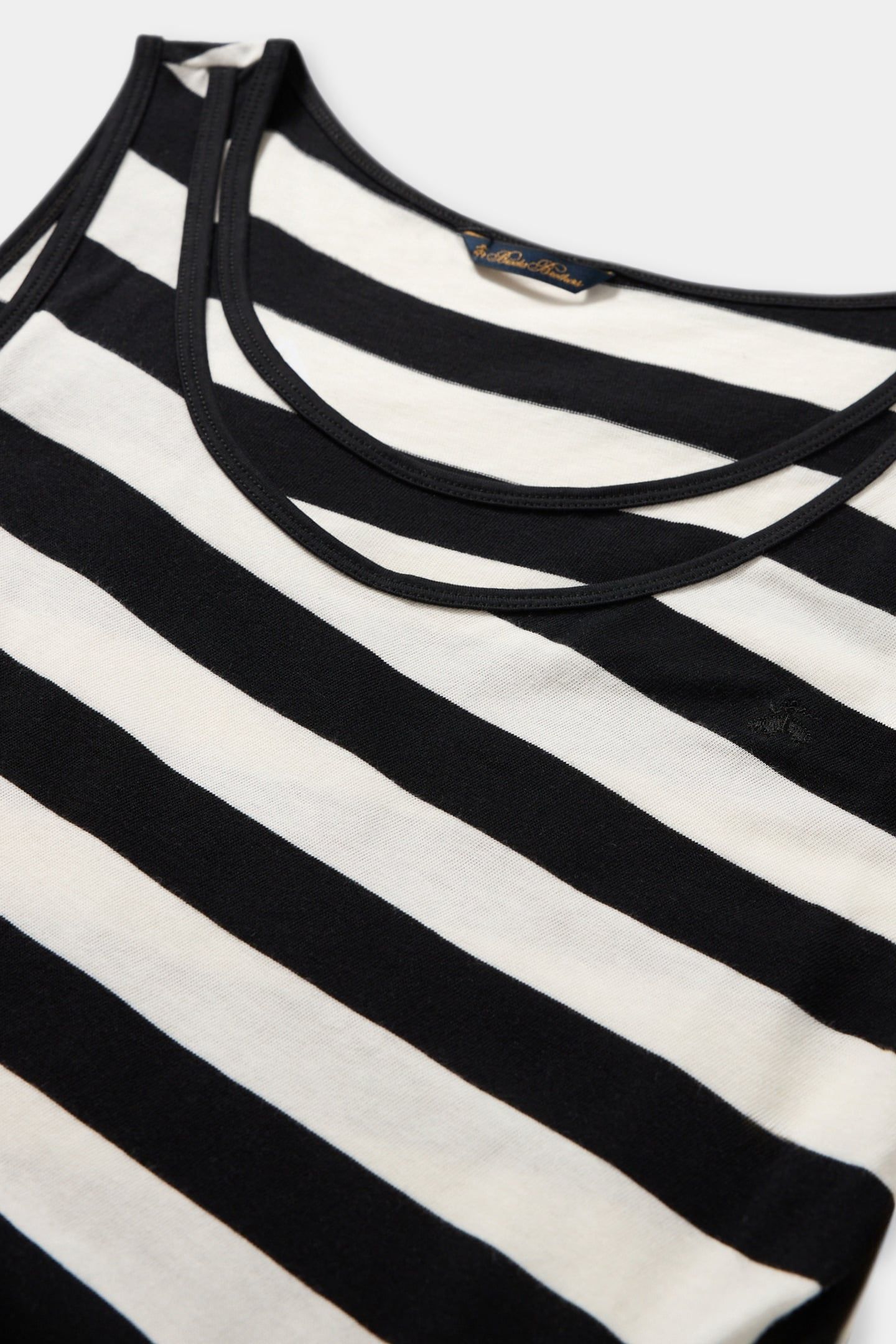 SLIM FIT STRIPED COTTON JERSEY TANK TOP WITH LOGO EMBROIDERY 4