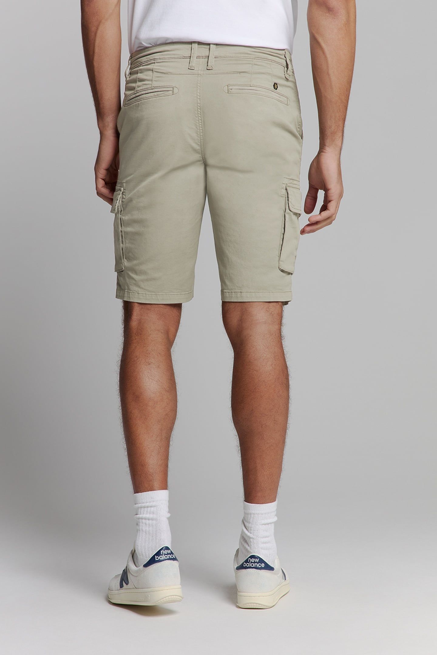 SHORT CARGO GARMENT DYED + STONE WASHED STRETCH LIGHT ARMY 3