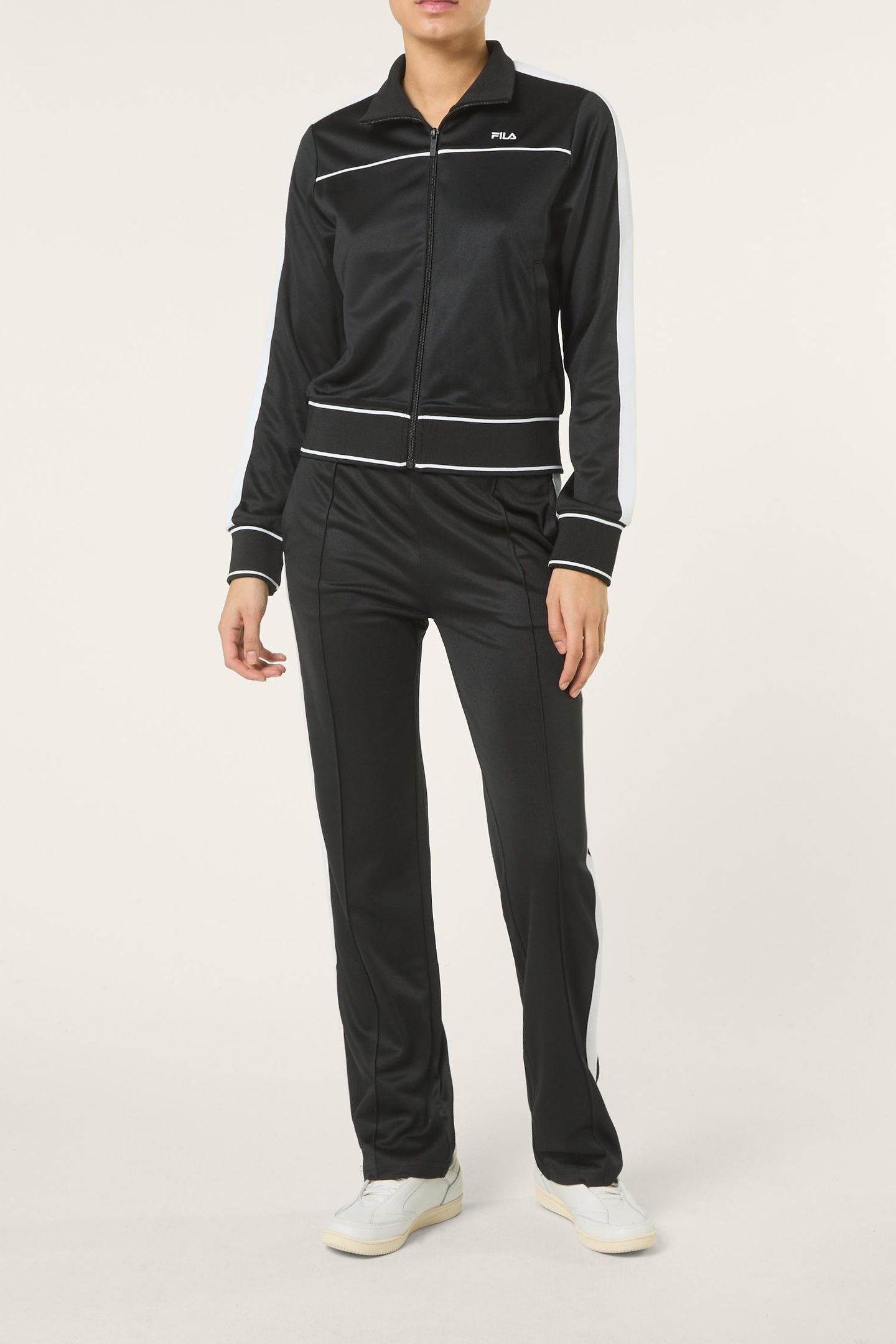 MICHI REGULAR CROPPED TAPED TRACK JACKET BLACK 2