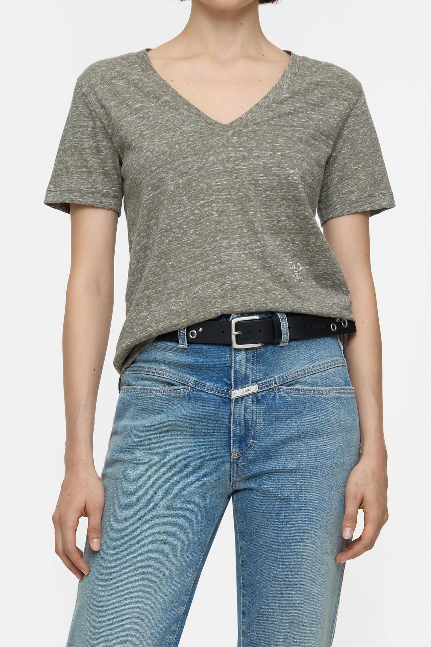 V T-SHIRT FADED GREEN 1