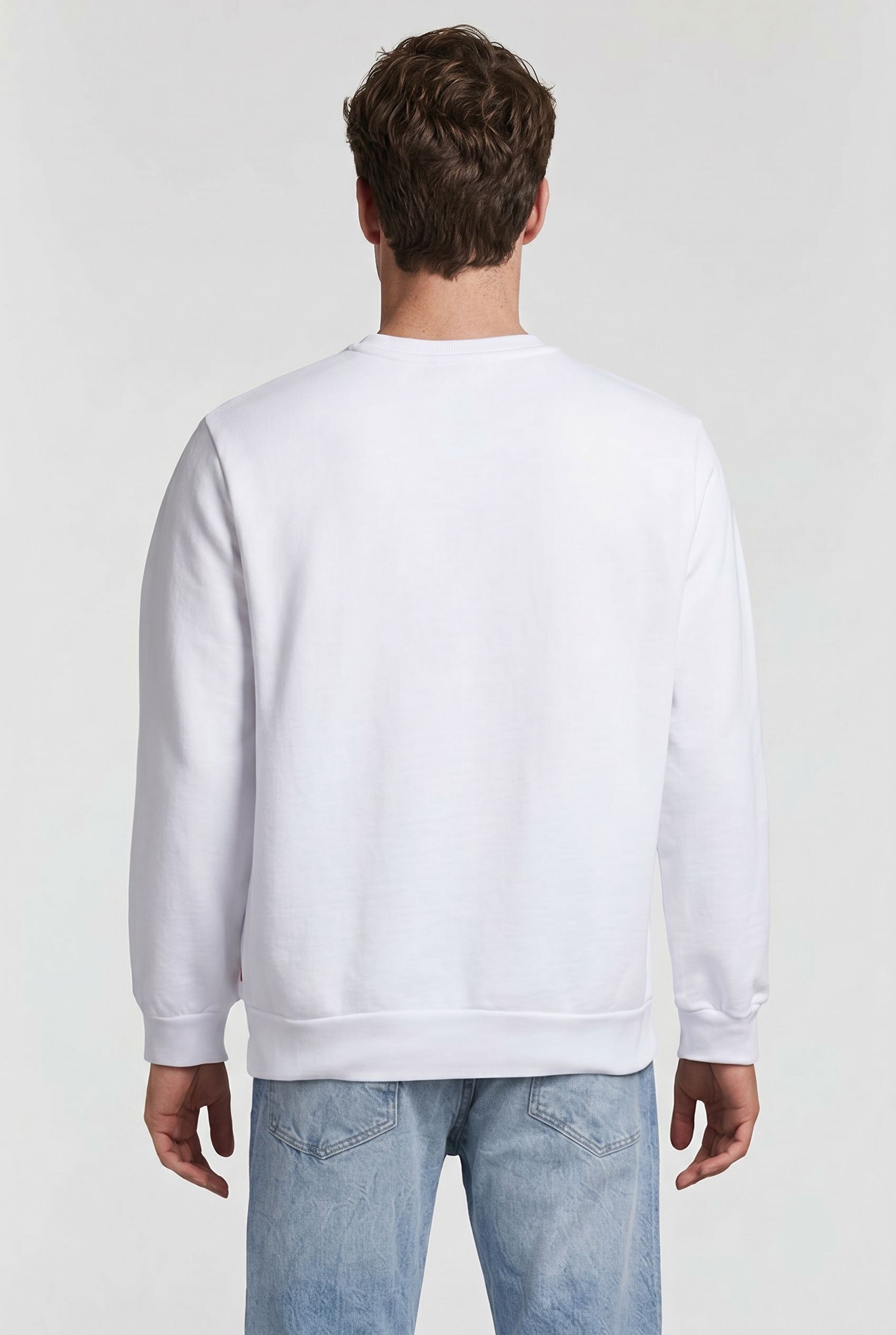 GRAPHIC SWEATSHIRT BATWING OUTLINED WHITE 2