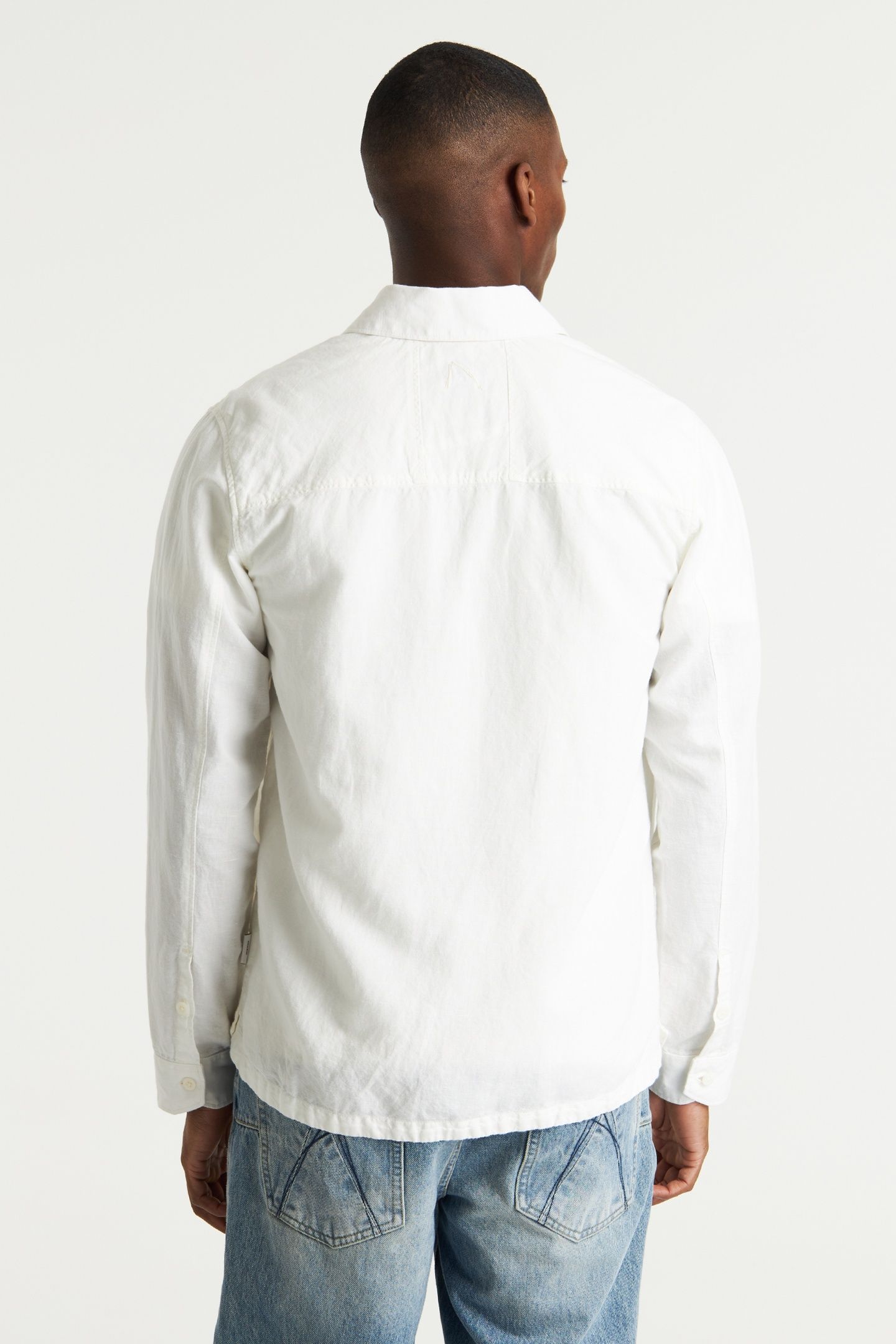 STRYKE LINEN SHIRT LONG SLEEVE MARSHMALLOW 2