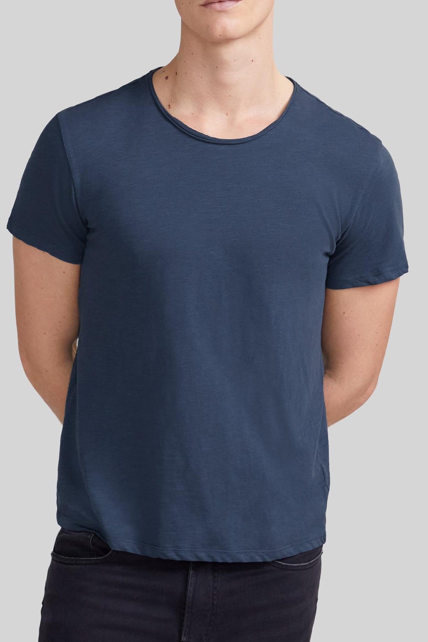 PETROL ORGANIC COTTON ESSENTIAL ROUND-NECK T-SHIRT 1