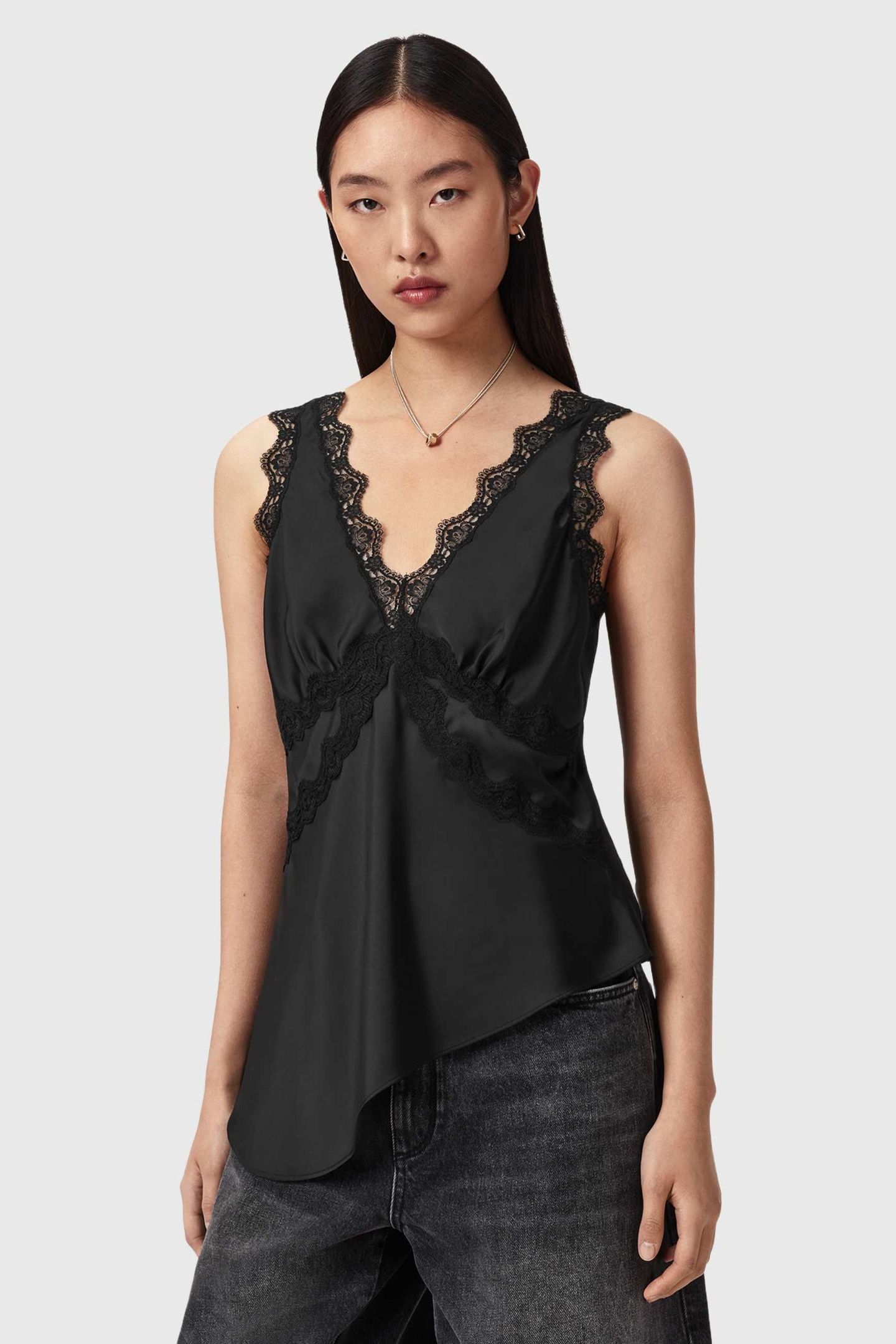 ILKA LACE CAMI BLACK 4