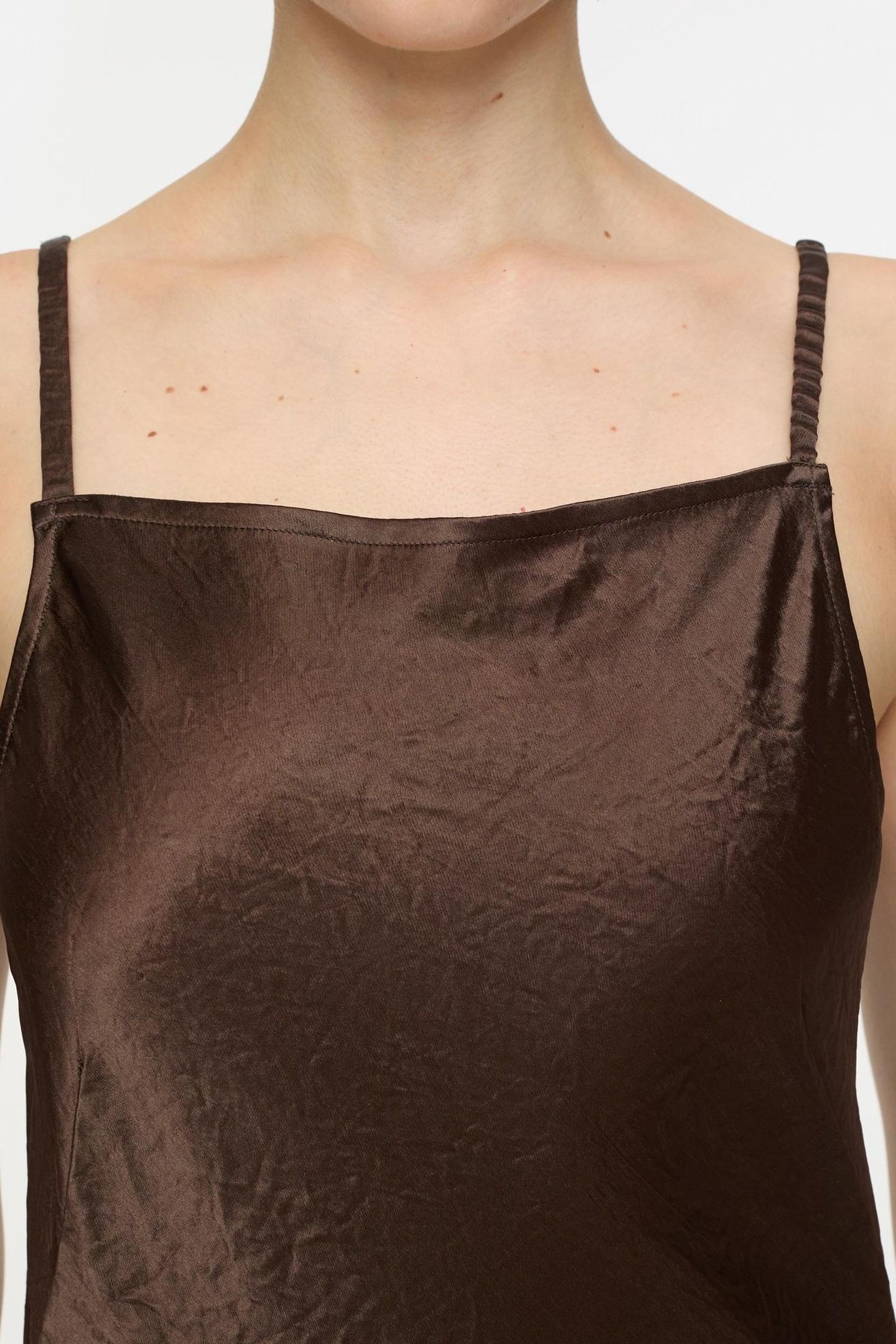 STRAP DRESS CACAO BROWN 5