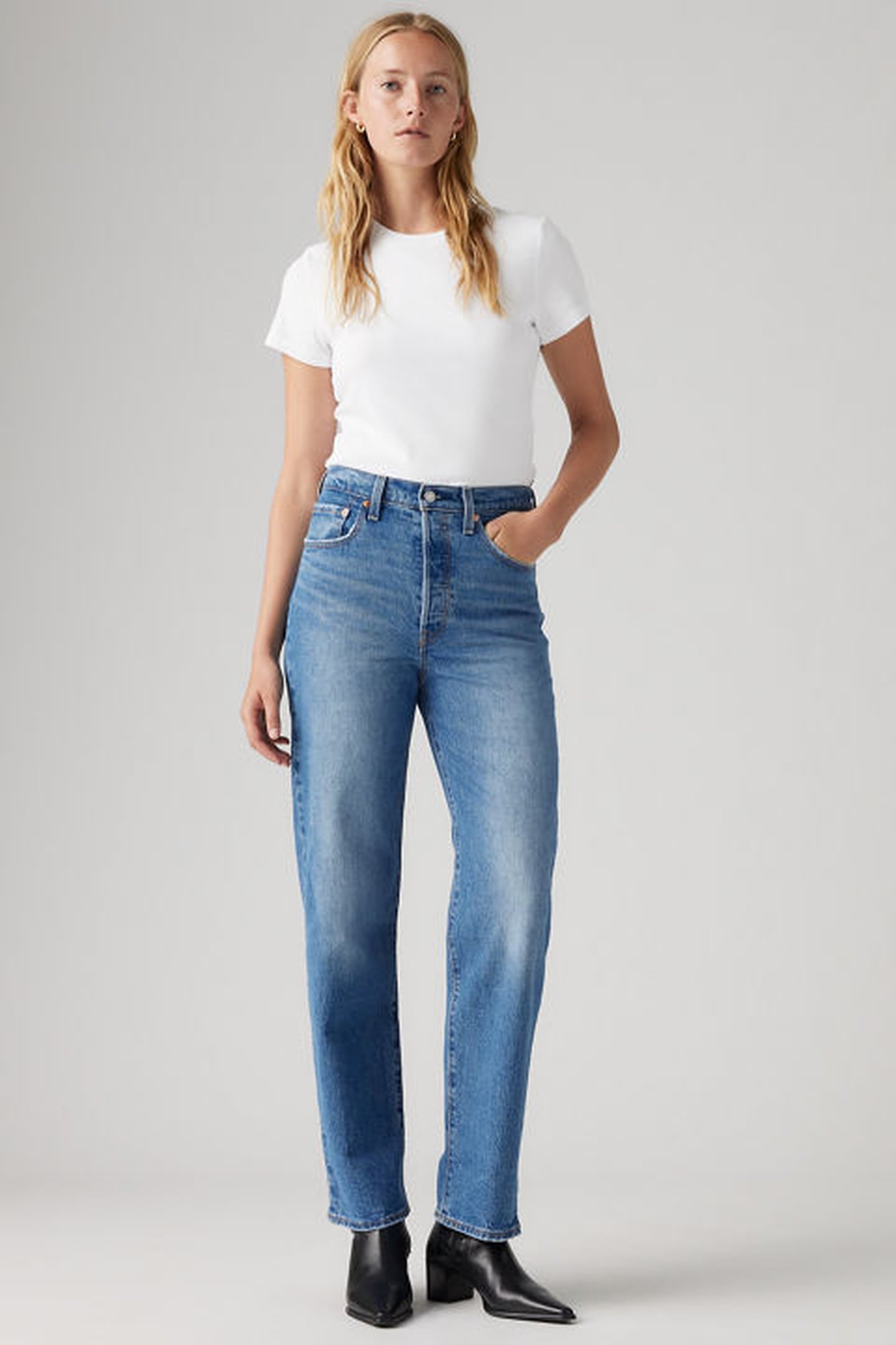 RIBCAGE STRAIGHT ANKLE JEANS 1