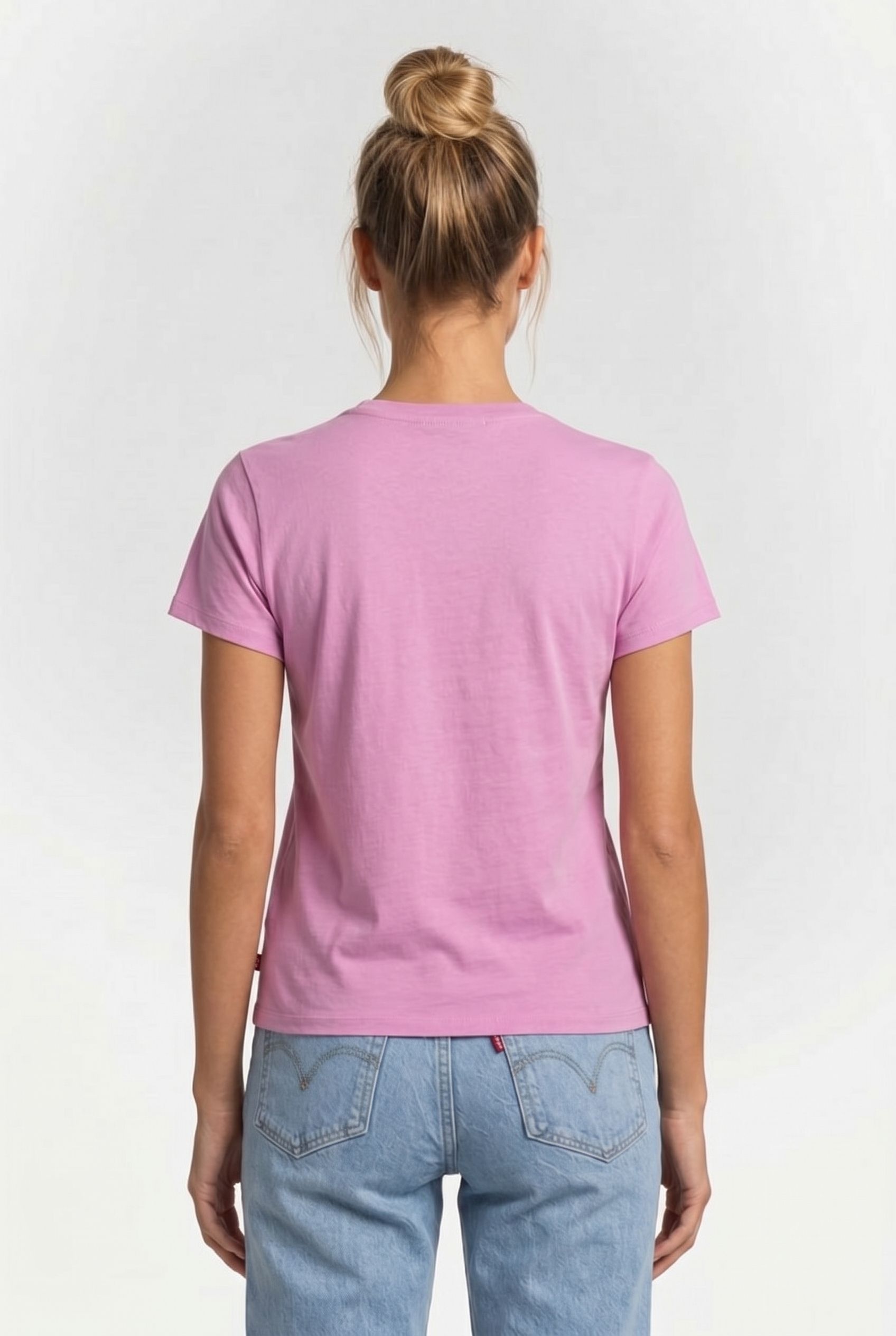 THE PERFECT TEE STRIPE LOGO MAUBE ORCHID 2