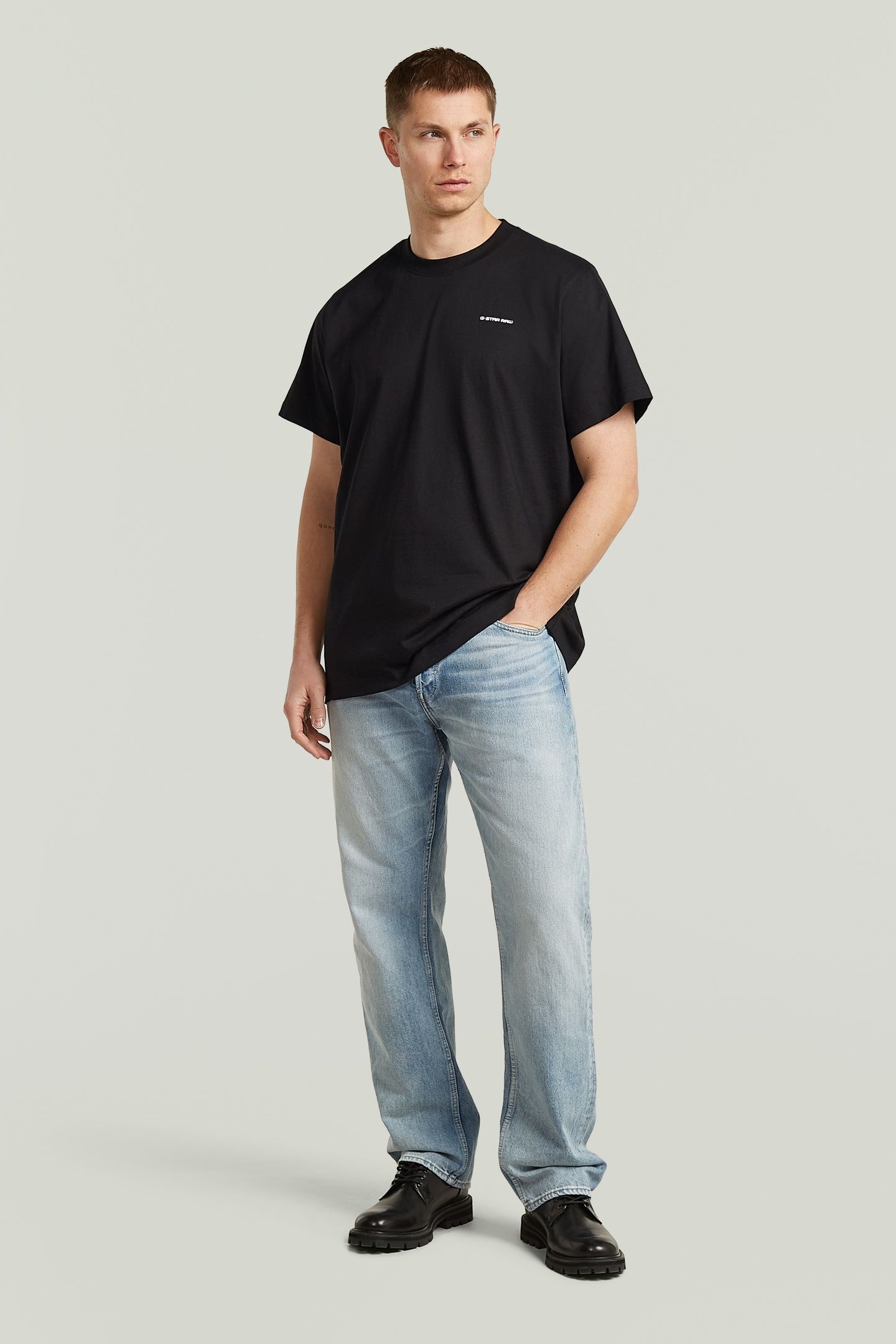 CHEST LOGO LOOSE R T BLACK 3