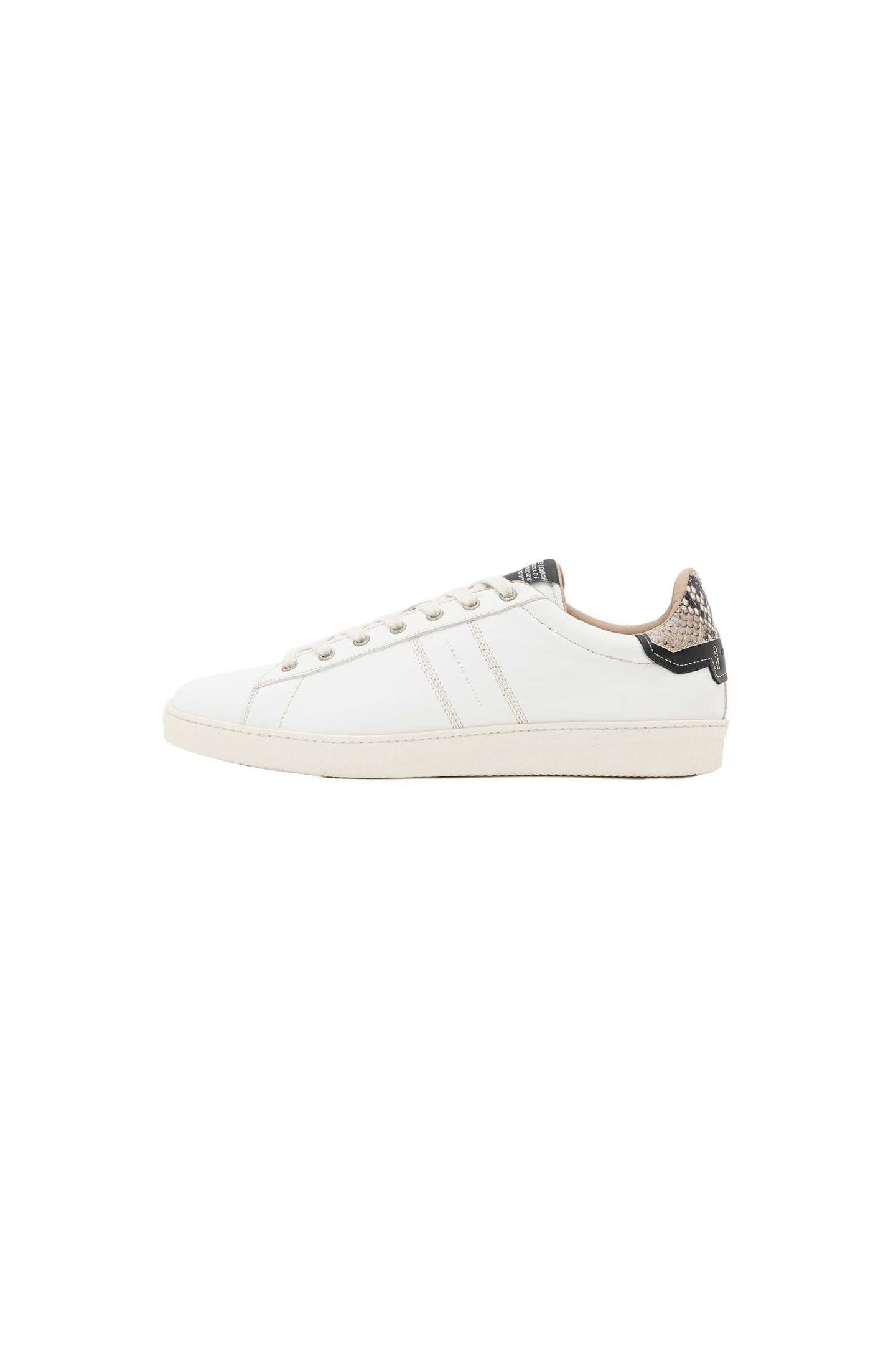 LEON LTHR LOW TOP WHITE/BLACK 1