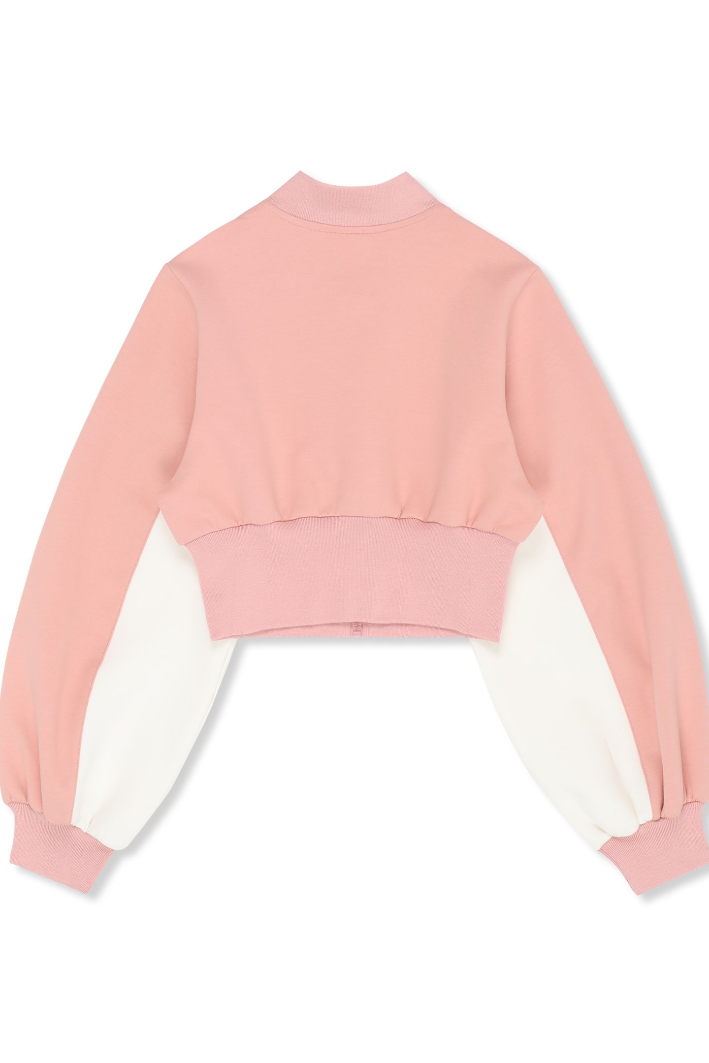 LECORE HIGH RIB SCUBA TRACK JACKET MELLOW ROSE-EGRET 2