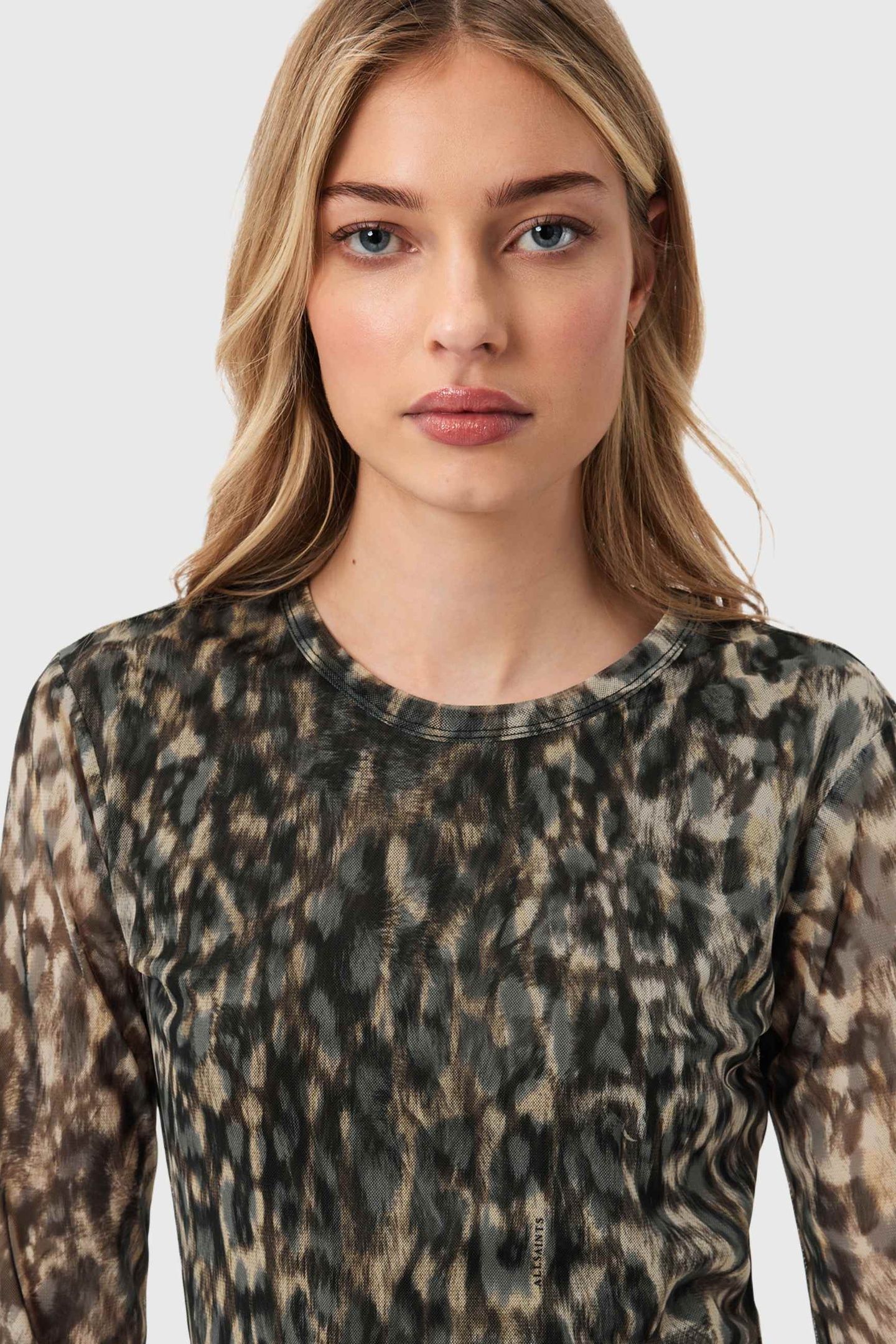 ELLIE MESH LS TEE LEPPO BROWN 8