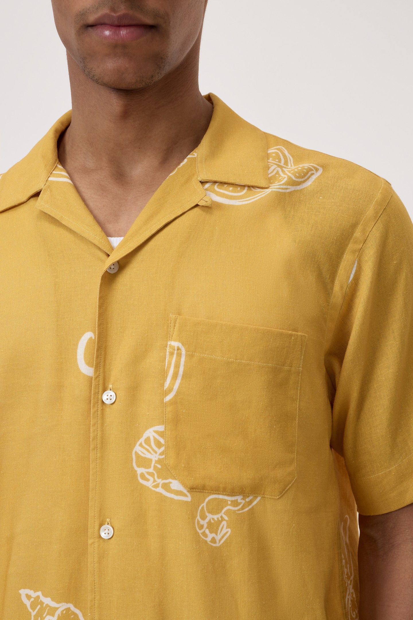 SHORT SLEEVED SHIRT MANGO YELLOW 4